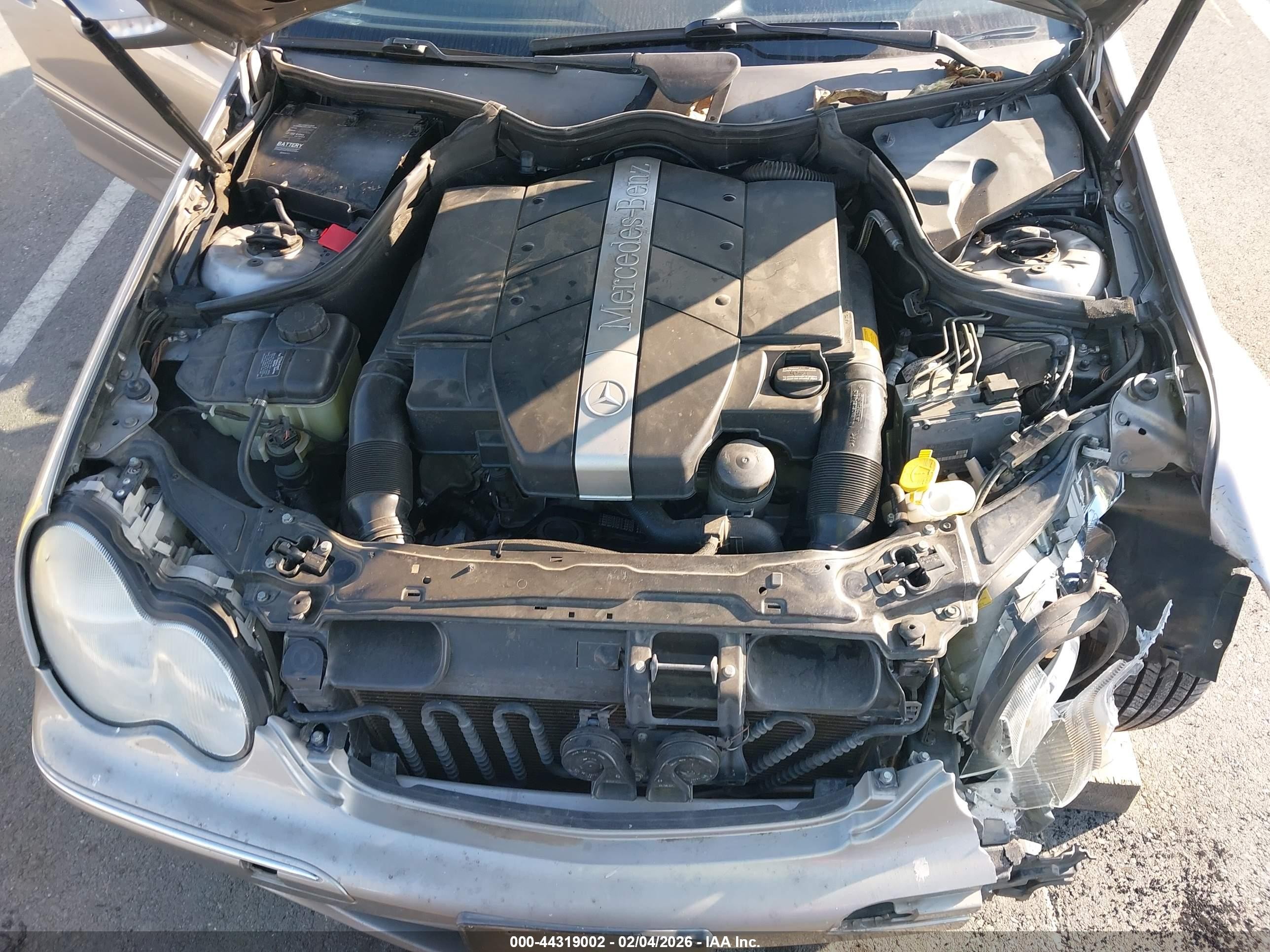 2003 Mercedes-benz C 240   Silver vin: WDBRF61J73F436148