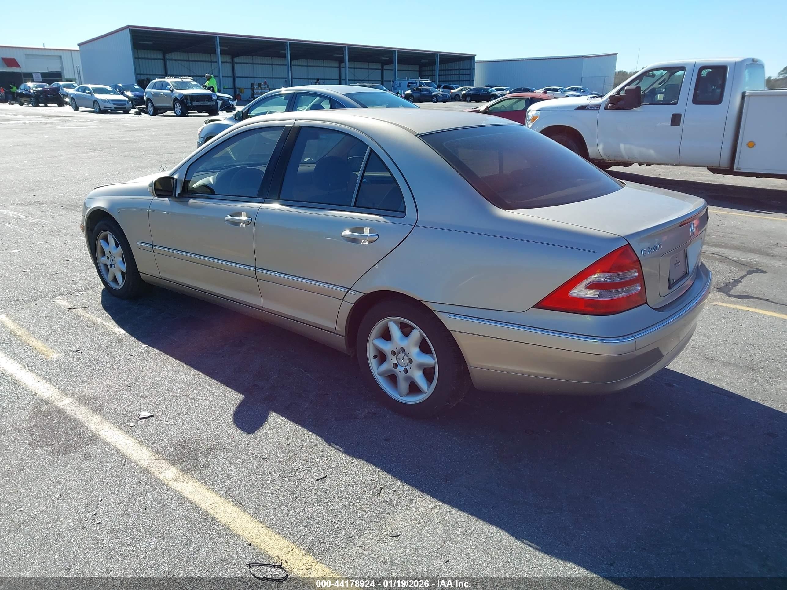 2004 Mercedes-benz C 240   Gold vin: WDBRF61J74E018891