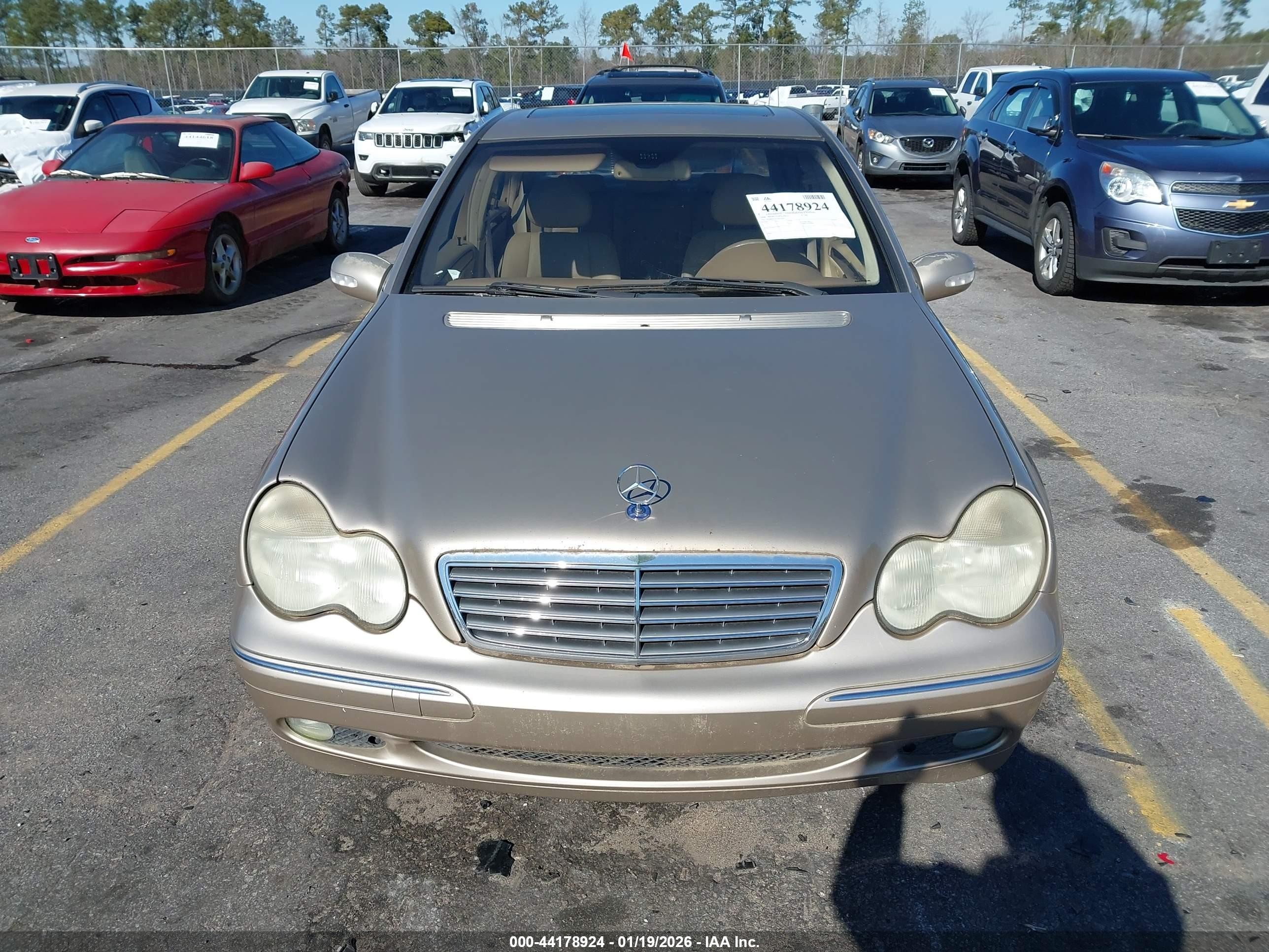 2004 Mercedes-benz C 240   Gold vin: WDBRF61J74E018891