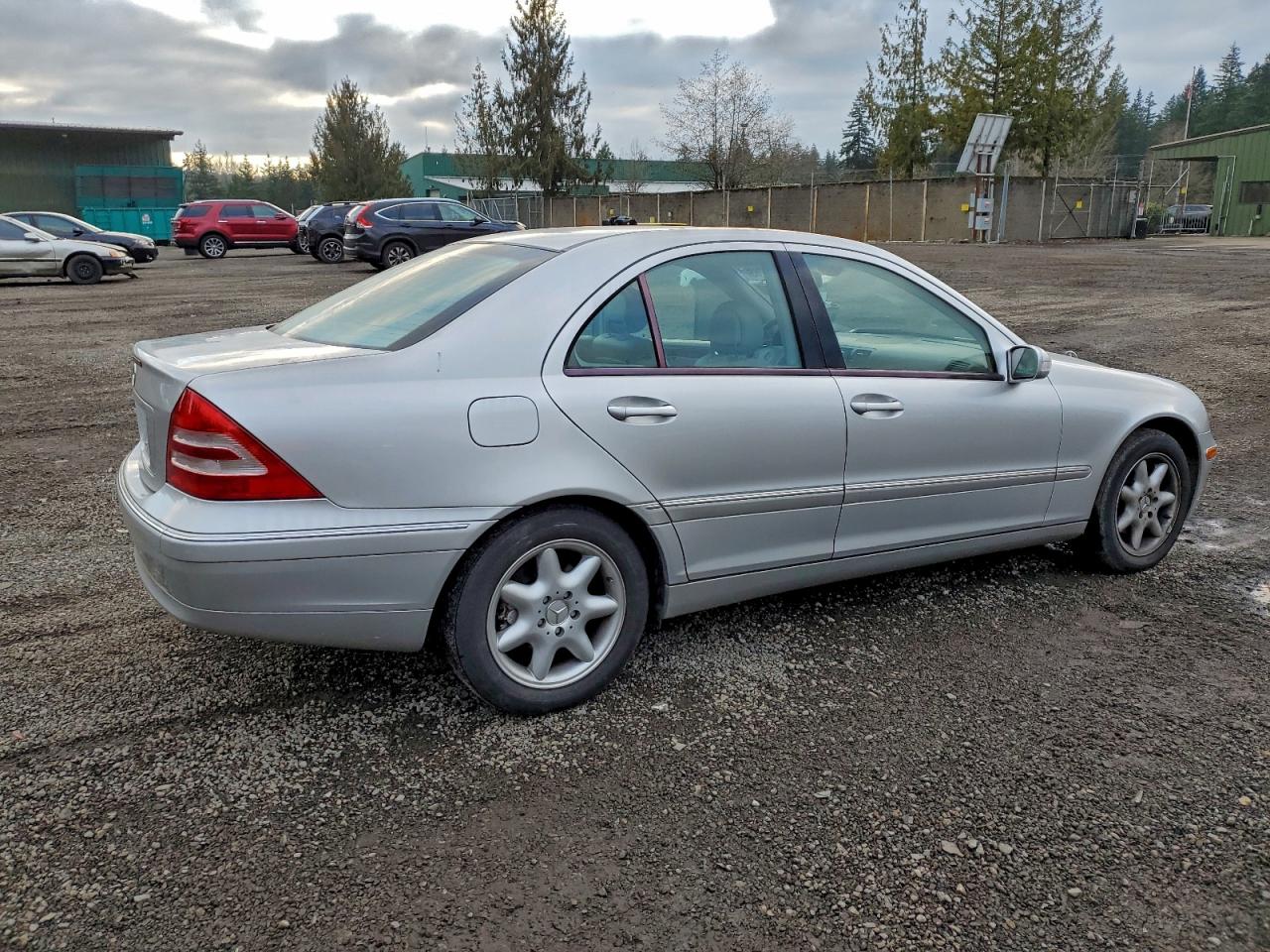 2004 Mercedes-benz C 240 Silver vin: WDBRF61J74F502649