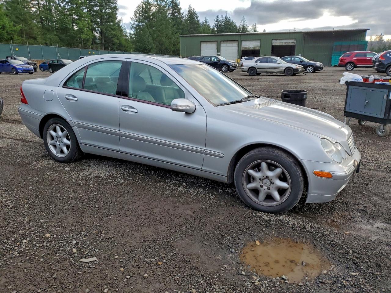2004 Mercedes-benz C 240 Silver vin: WDBRF61J74F502649