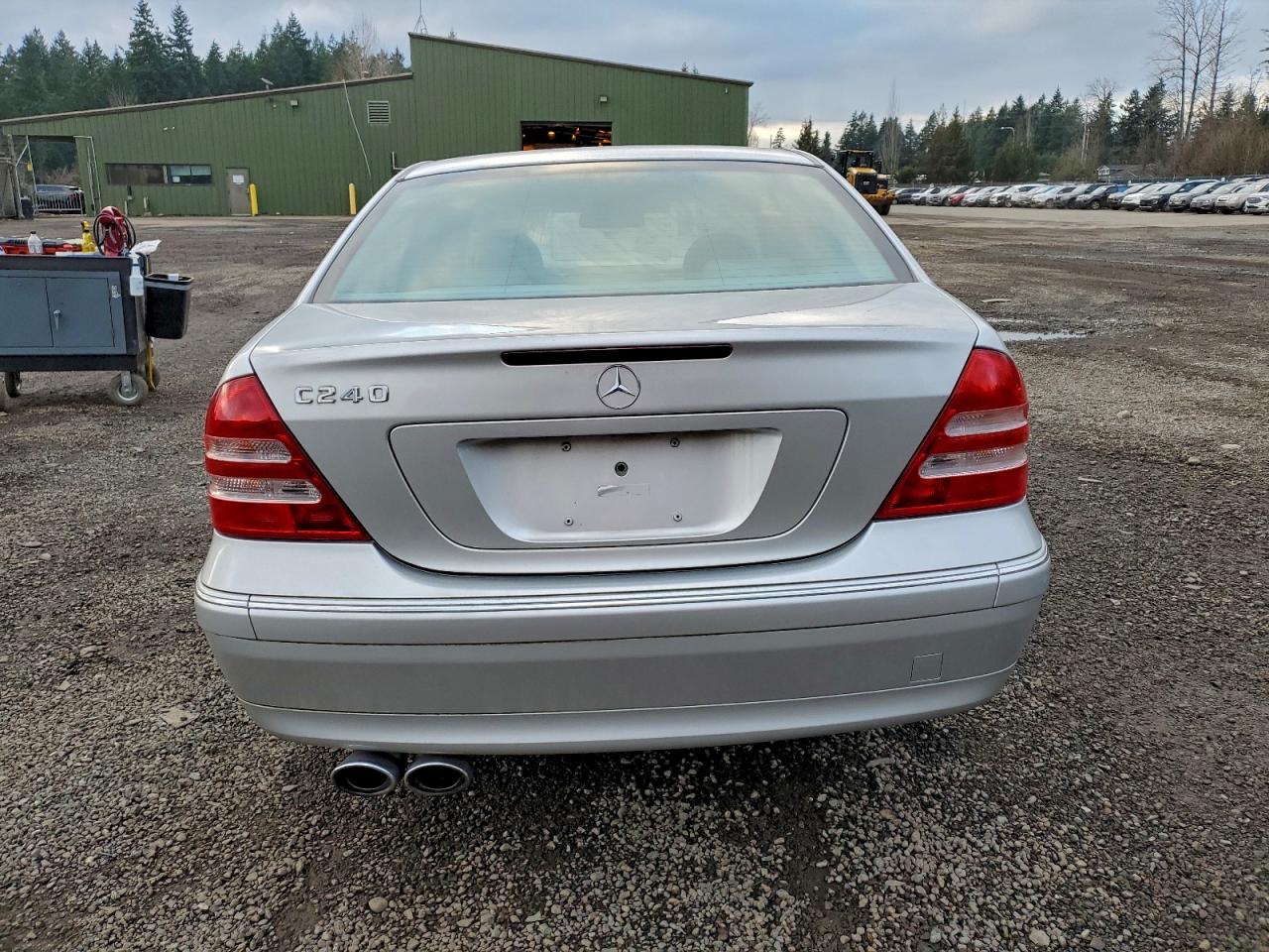 2004 Mercedes-benz C 240 Silver vin: WDBRF61J74F502649