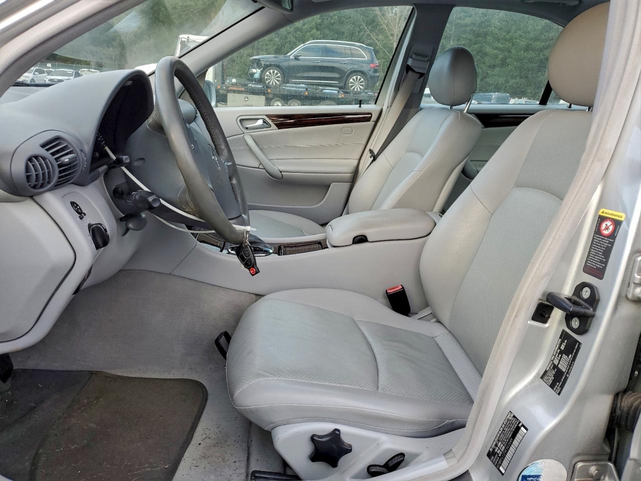 2004 Mercedes-benz C 240 Silver vin: WDBRF61J74F502649