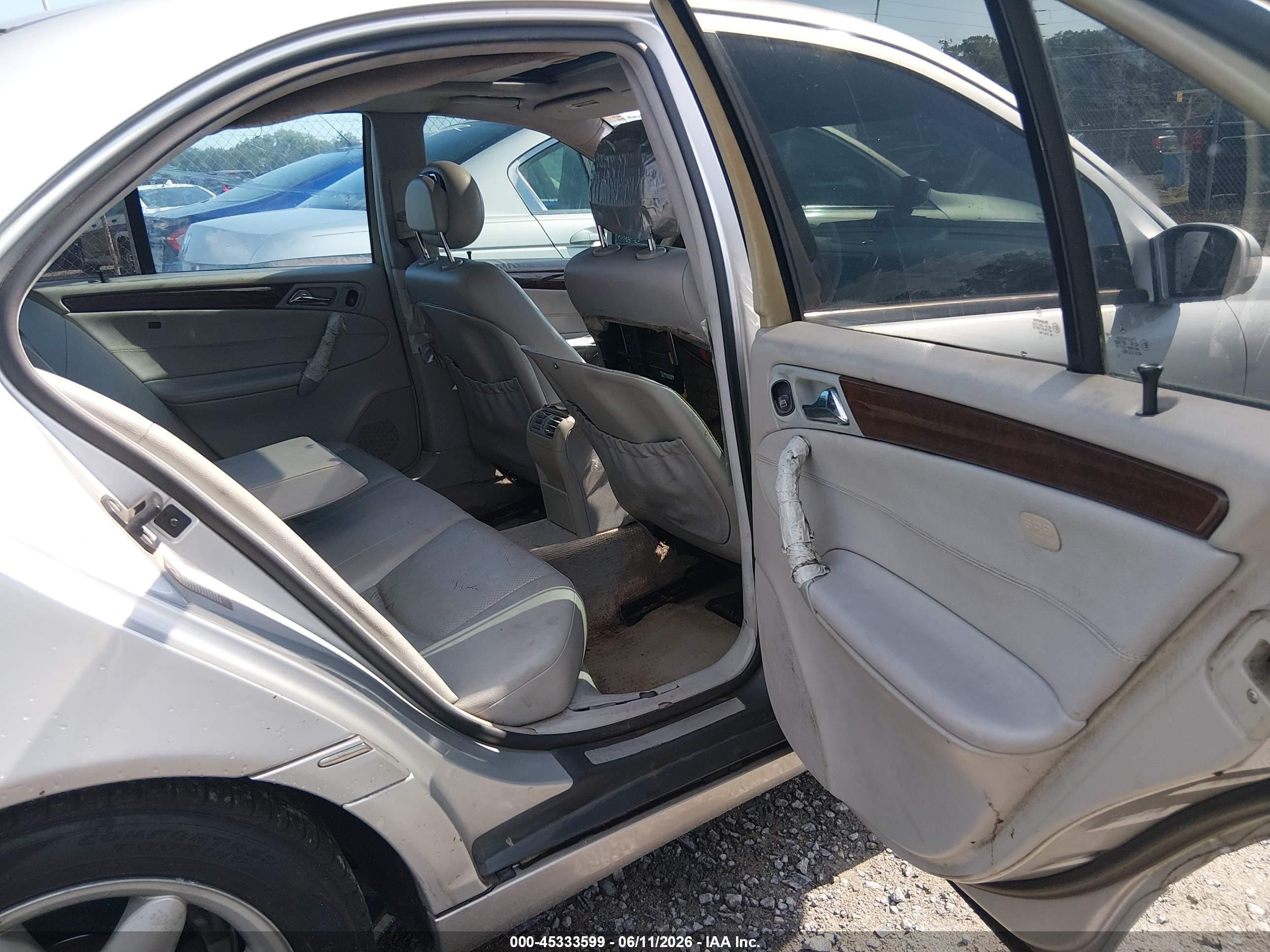 2002 Mercedes-benz C 240 Silver vin: WDBRF61J82F164143