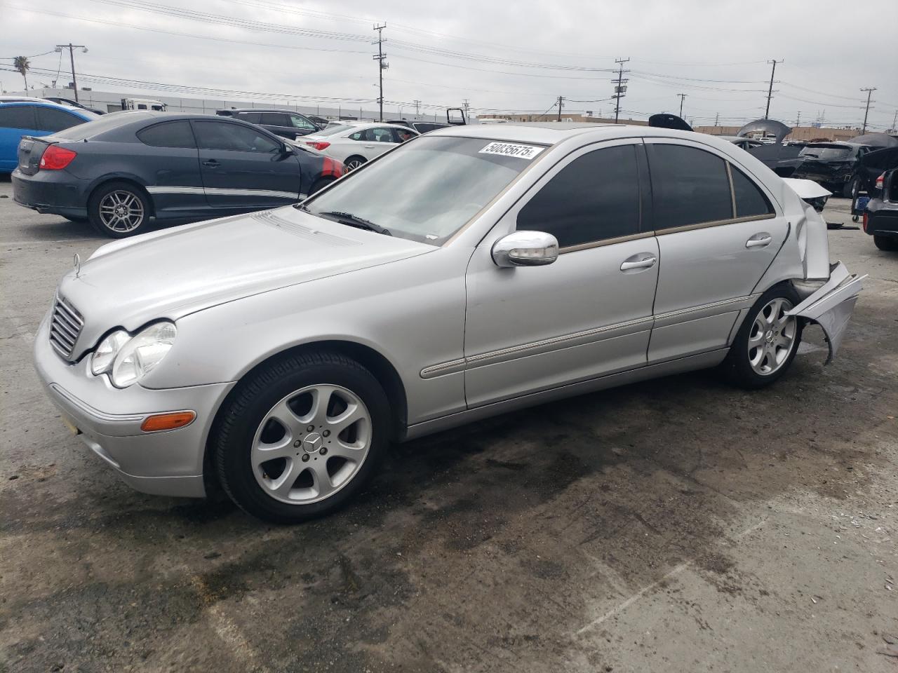 2003 Mercedes-benz C 240 Silver vin: WDBRF61J83A402264