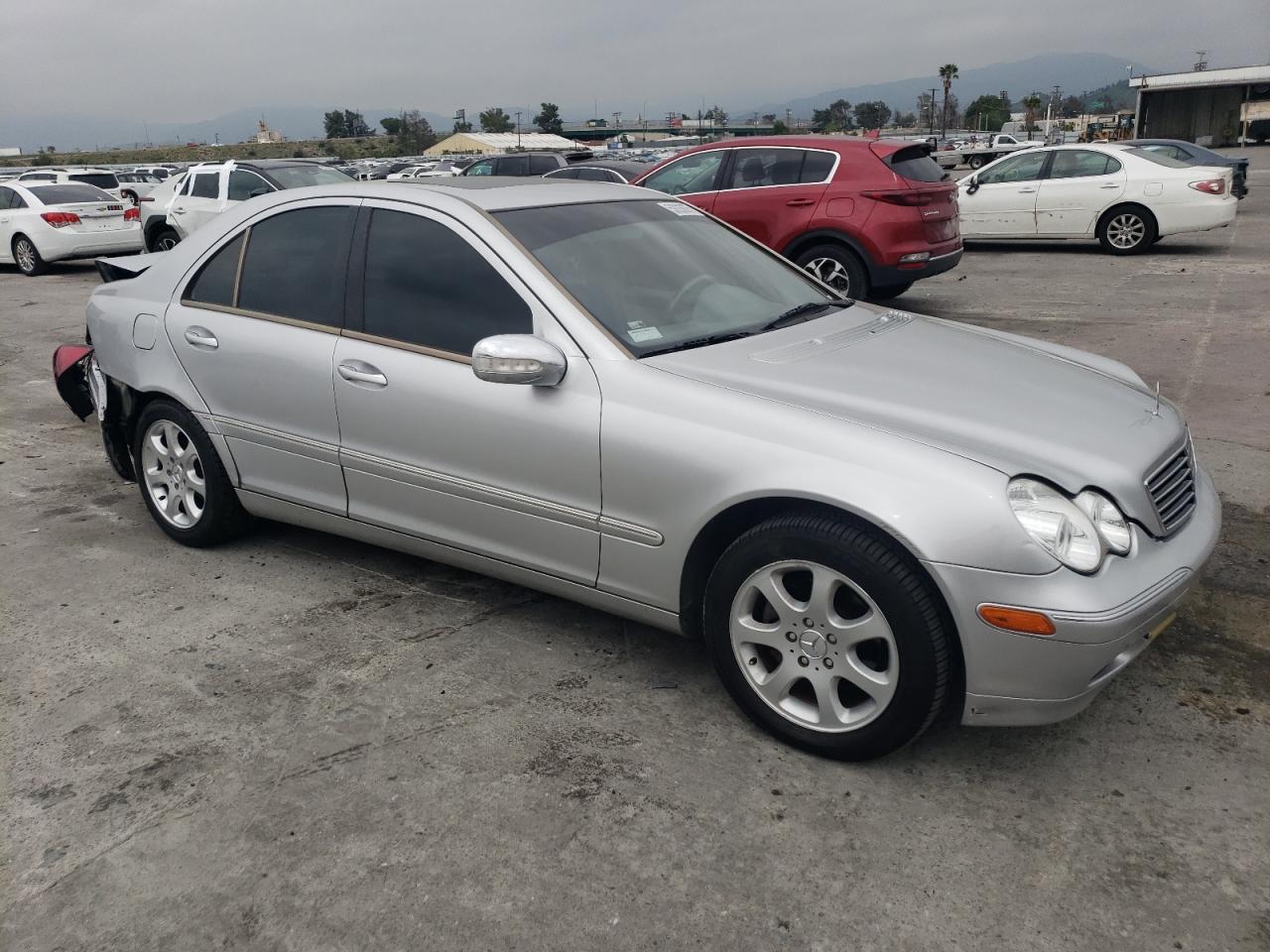 2003 Mercedes-benz C 240 Silver vin: WDBRF61J83A402264