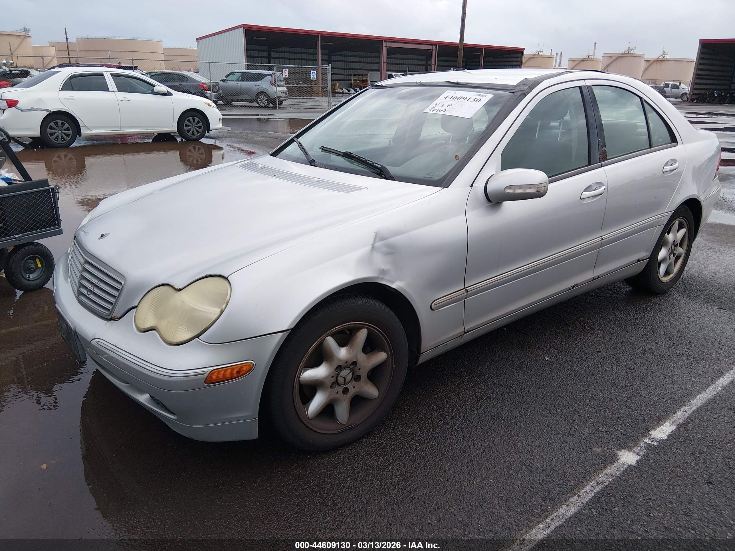 2003 Mercedes-benz C 240   Silver vin: WDBRF61J83A411899