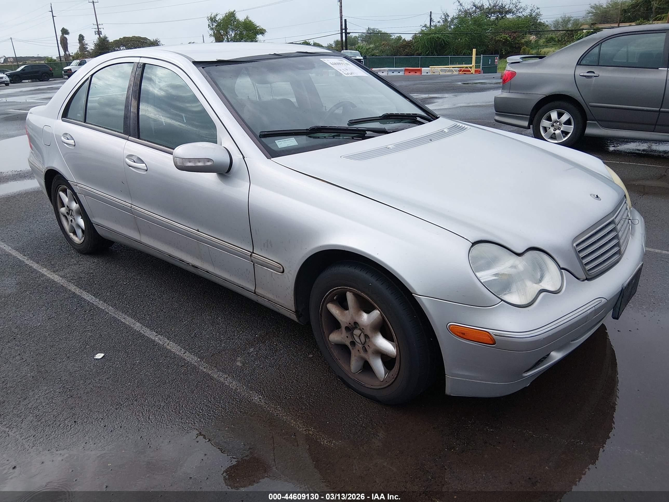 2003 Mercedes-benz C 240   Silver vin: WDBRF61J83A411899