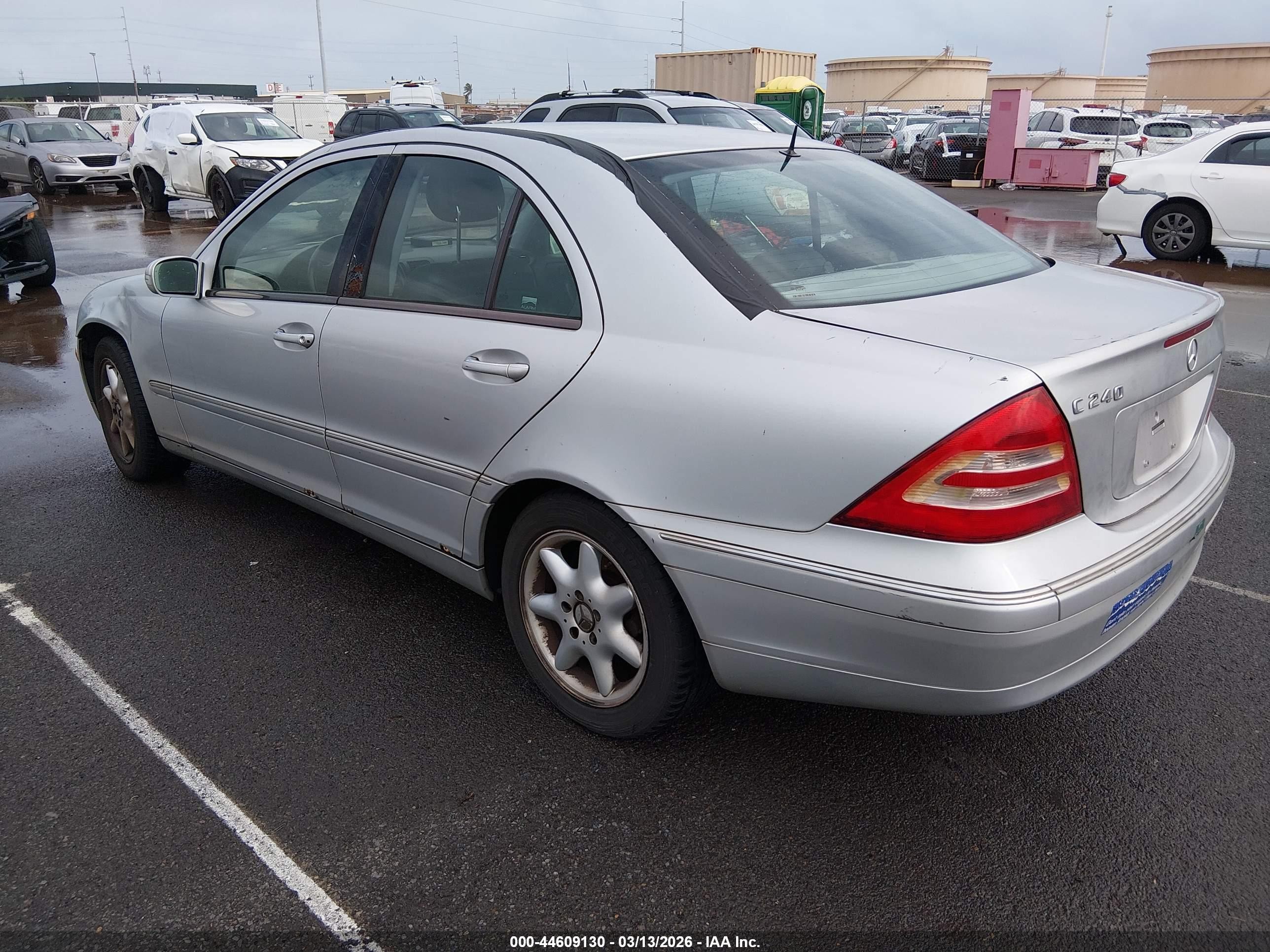 2003 Mercedes-benz C 240   Silver vin: WDBRF61J83A411899