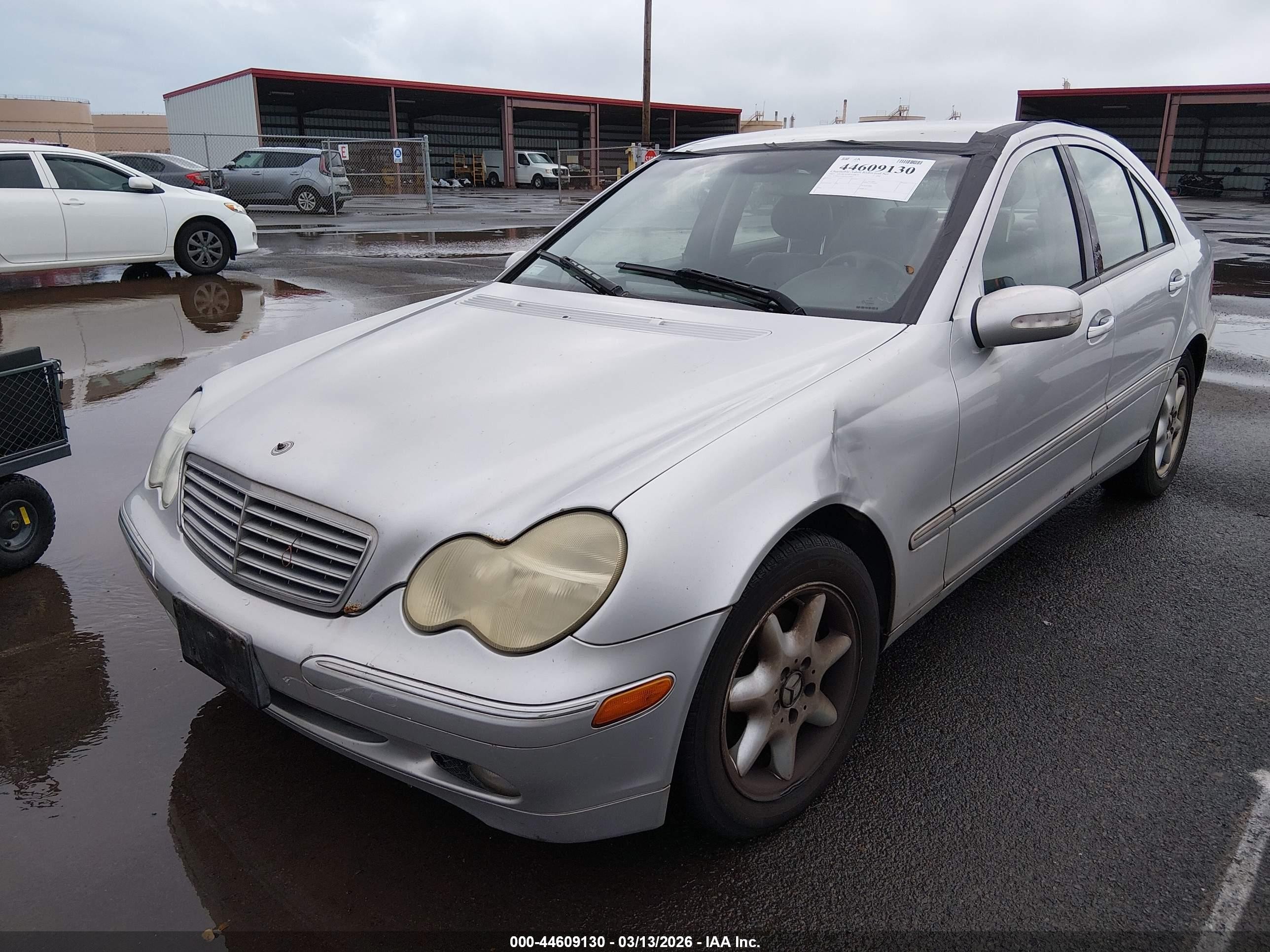 2003 Mercedes-benz C 240   Silver vin: WDBRF61J83A411899