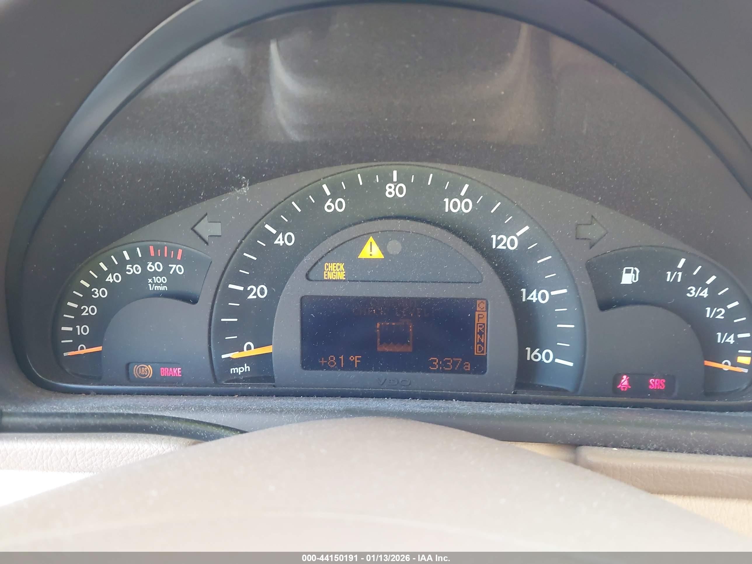 2004 Mercedes-benz C 240   Black vin: WDBRF61J84E016664
