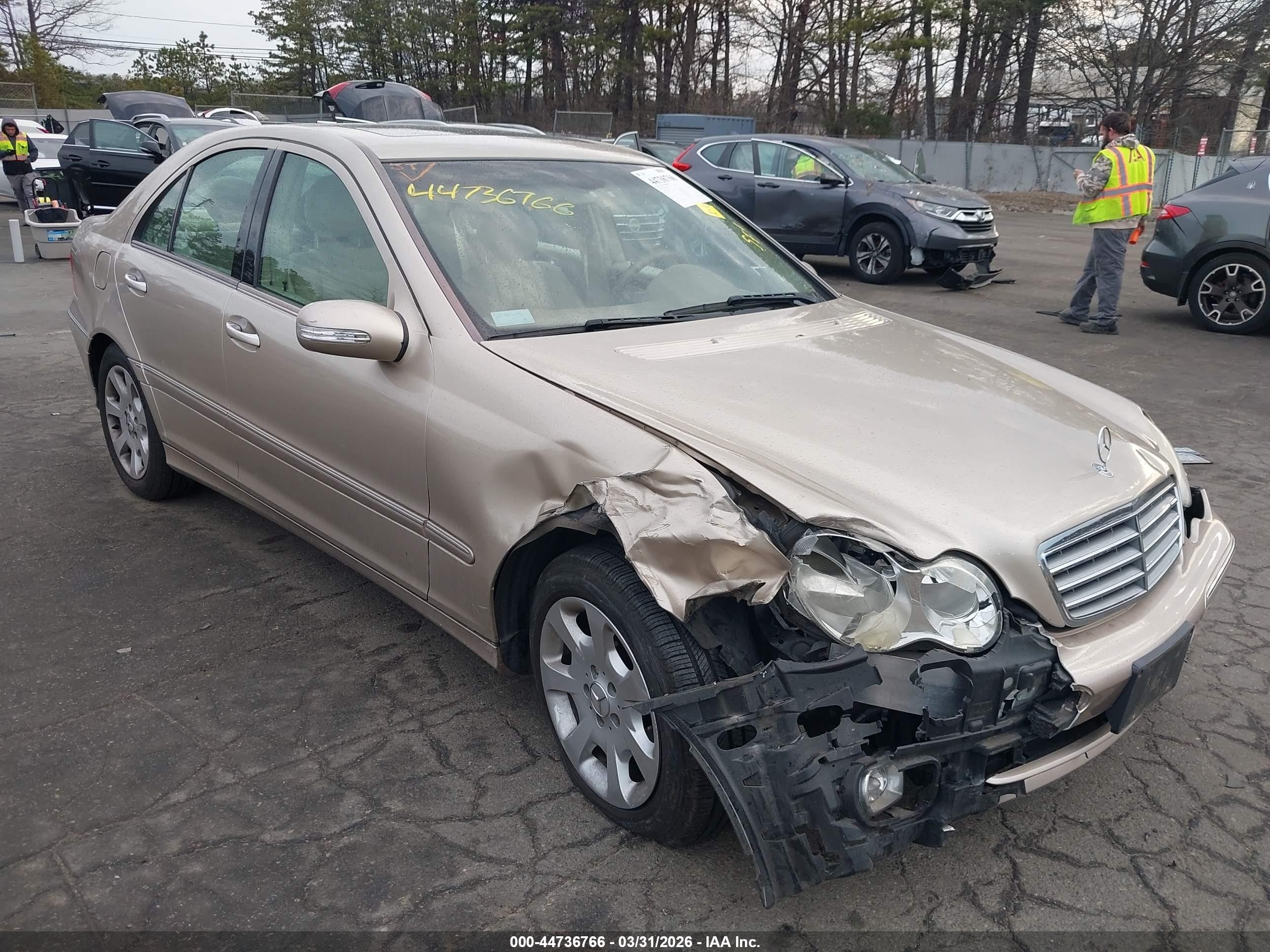 2005 Mercedes-benz C 240 Luxury Beige vin: WDBRF61J85F617469