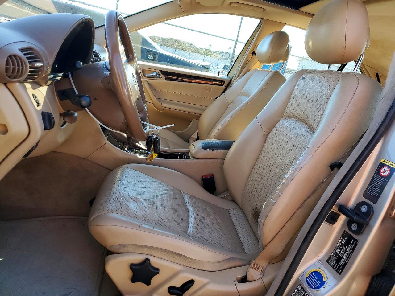 2001 Mercedes-benz C 240 Silver vin: WDBRF61J91E000193