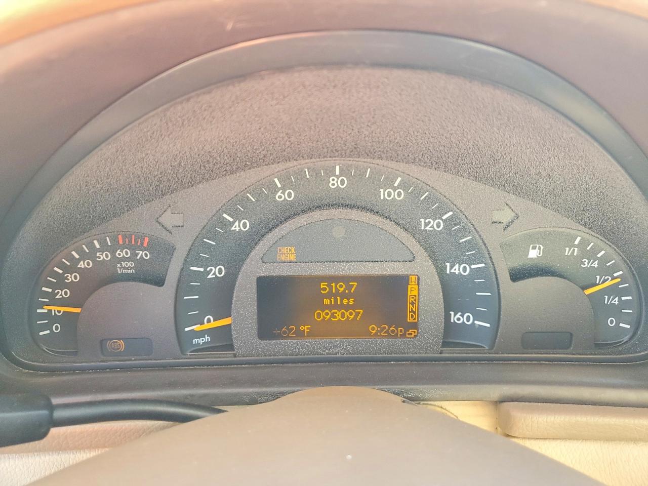 2001 Mercedes-benz C 240 Бежевый vin: WDBRF61J91F017943