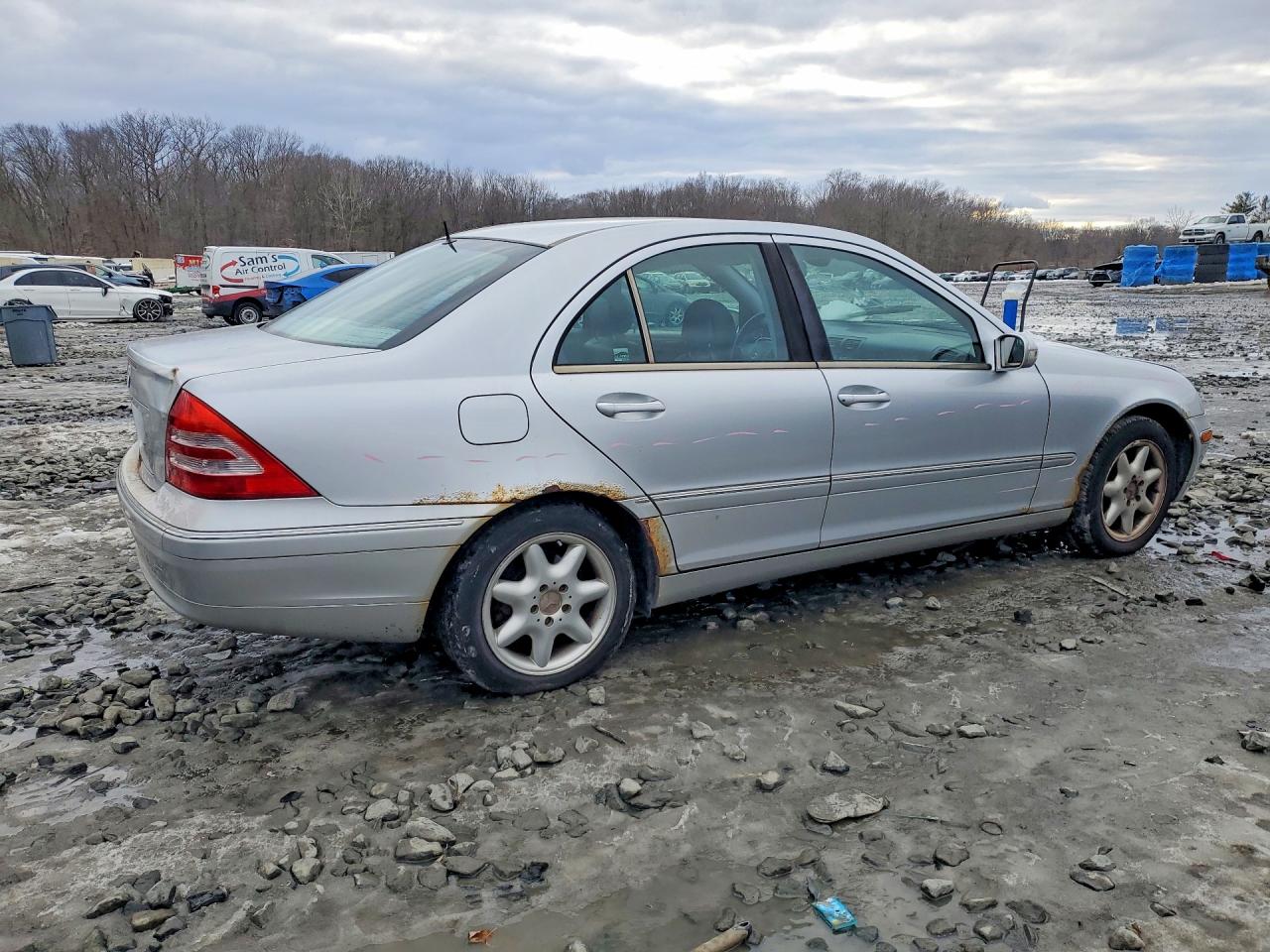 2001 Mercedes-benz C 240 Silver vin: WDBRF61J91F127939
