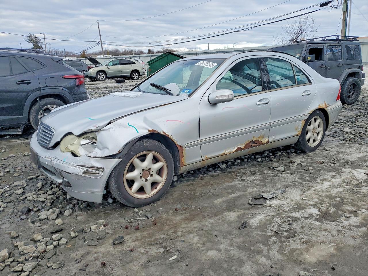 2001 Mercedes-benz C 240 Серебряный vin: WDBRF61J91F127939