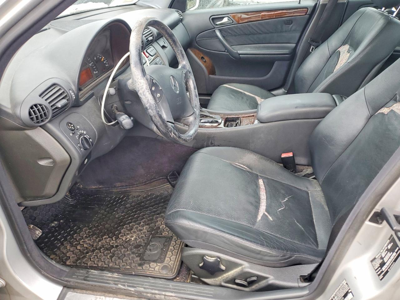 2001 Mercedes-benz C 240 Silver vin: WDBRF61J91F127939