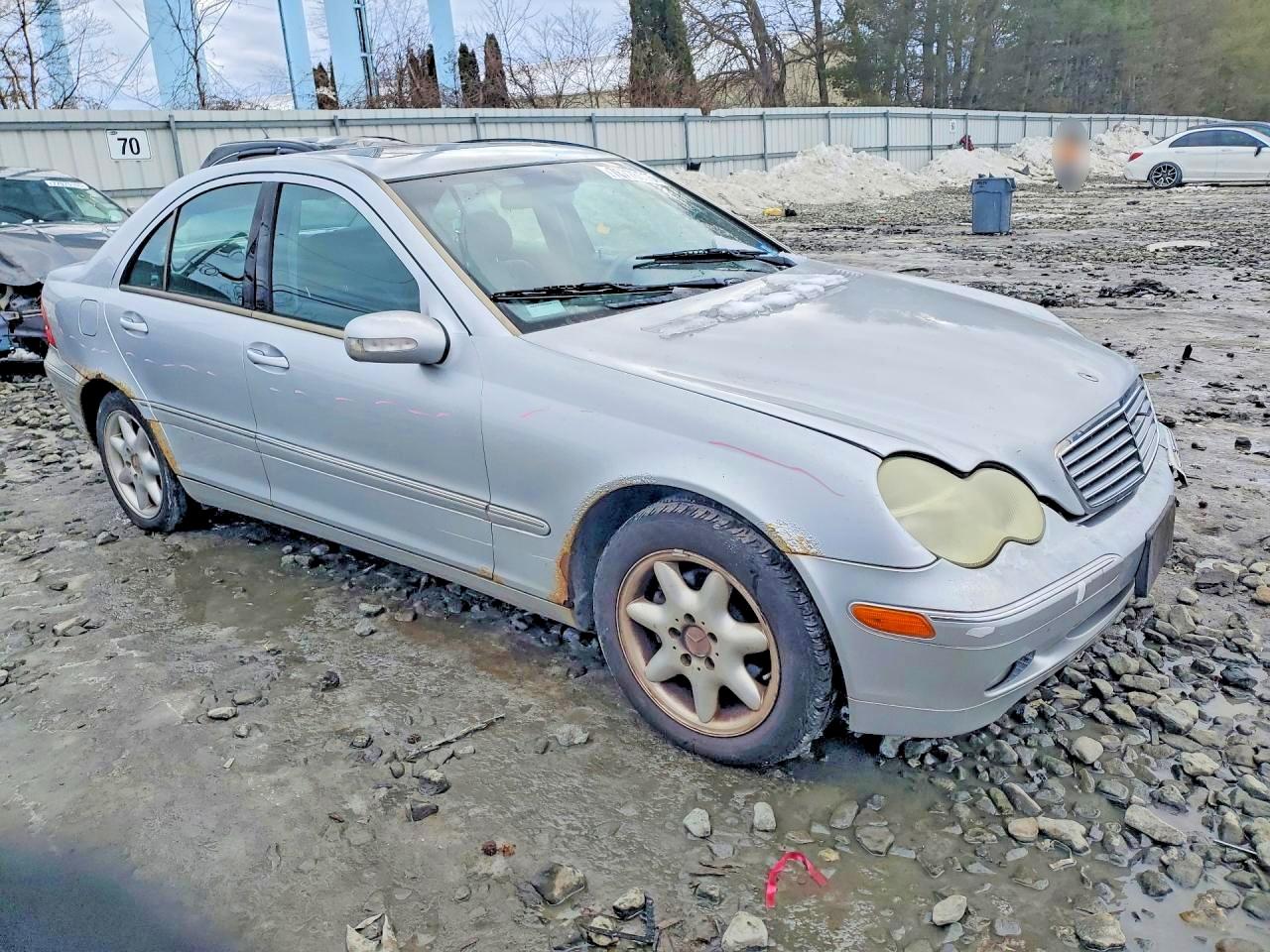 2001 Mercedes-benz C 240 Silver vin: WDBRF61J91F127939