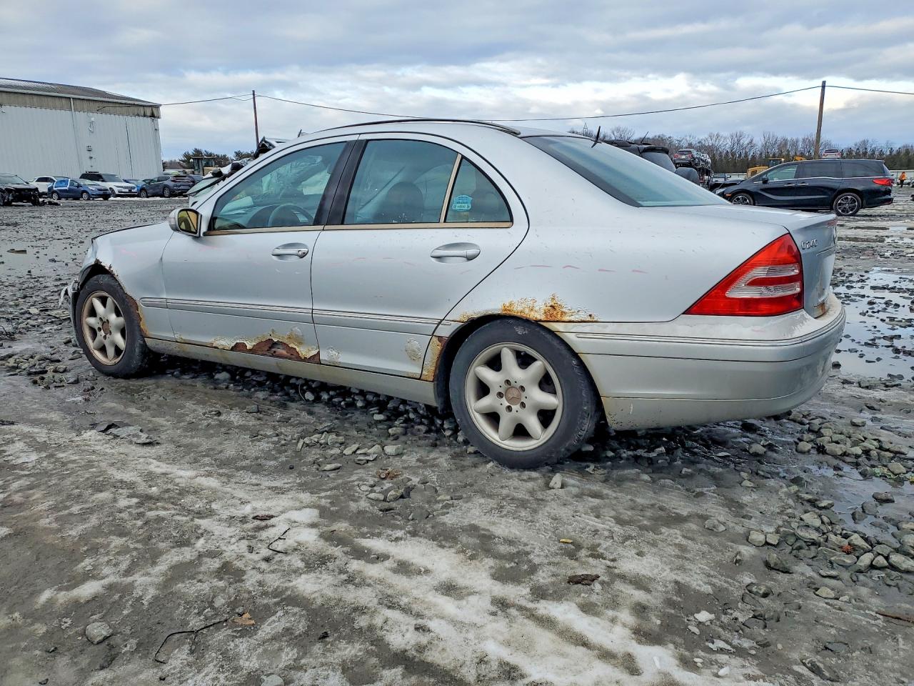2001 Mercedes-benz C 240 Silver vin: WDBRF61J91F127939