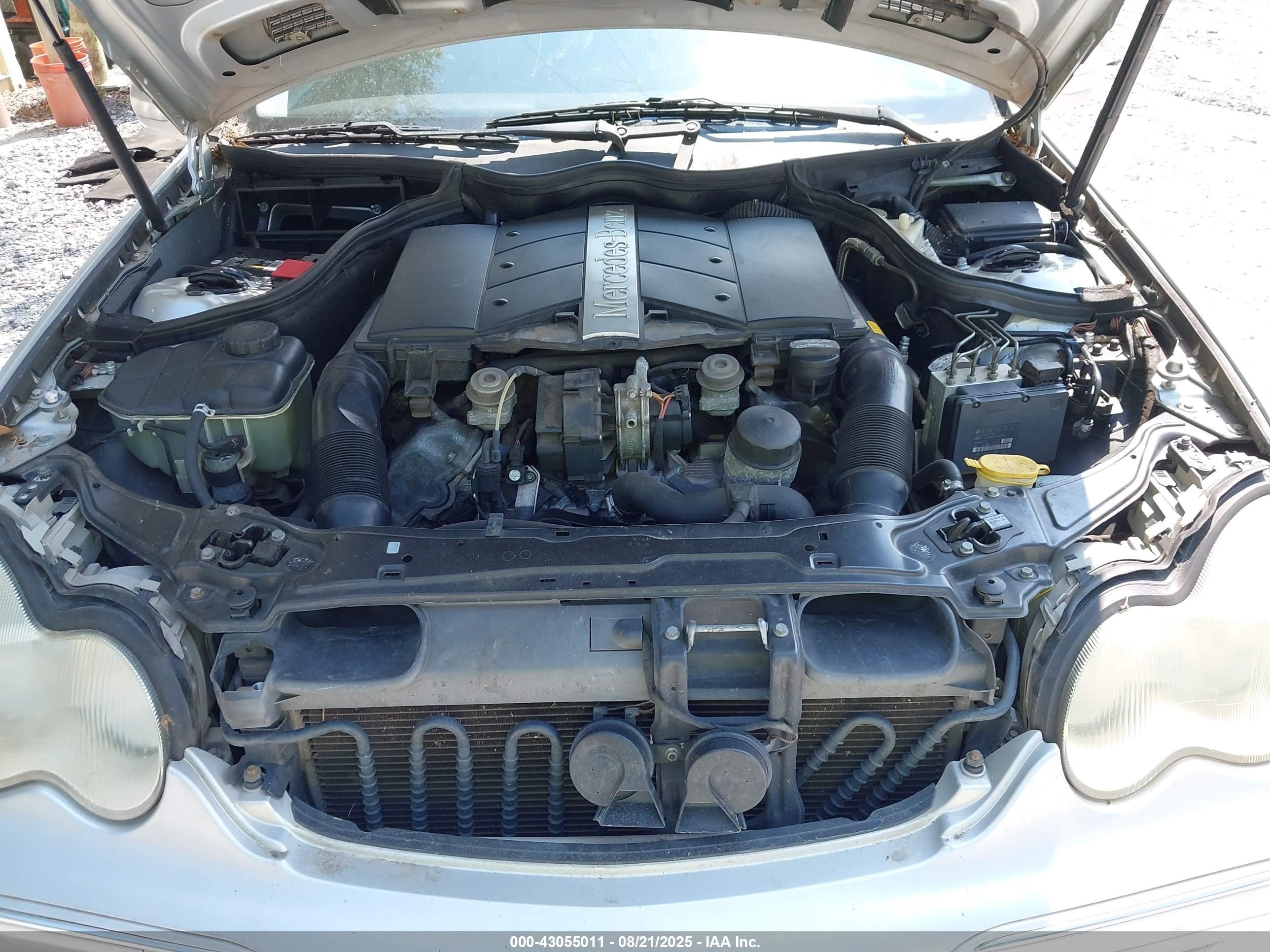 2002 Mercedes-benz C 240   Silver vin: WDBRF61J92F190928