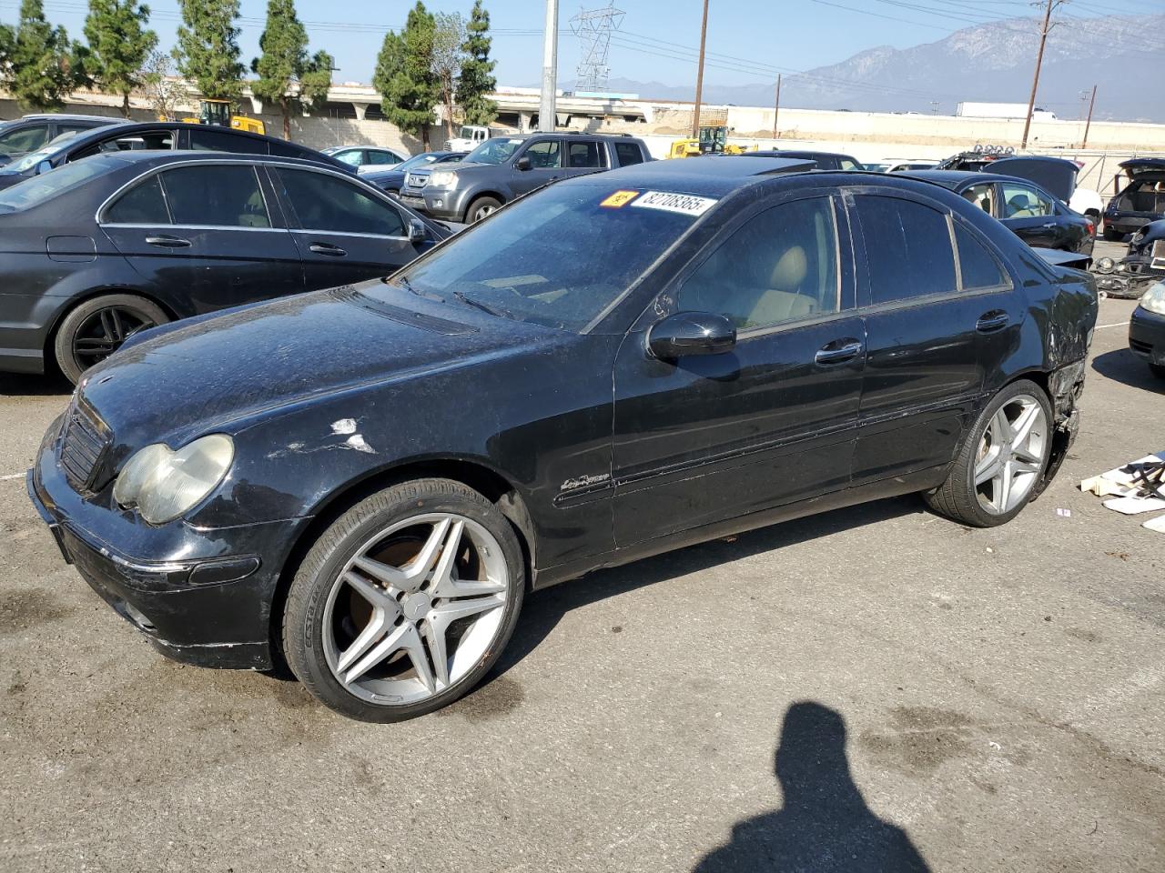 2003 Mercedes-benz C 240 Черный vin: WDBRF61J93F296751