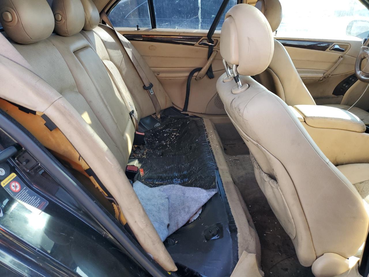 2003 Mercedes-benz C 240 Черный vin: WDBRF61J93F296751
