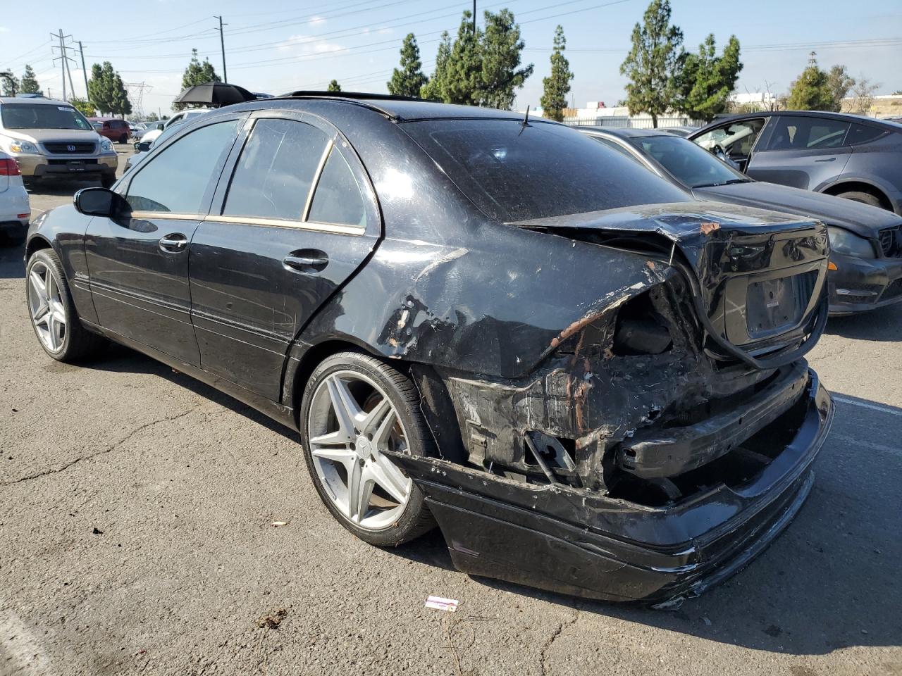 2003 Mercedes-benz C 240 Черный vin: WDBRF61J93F296751