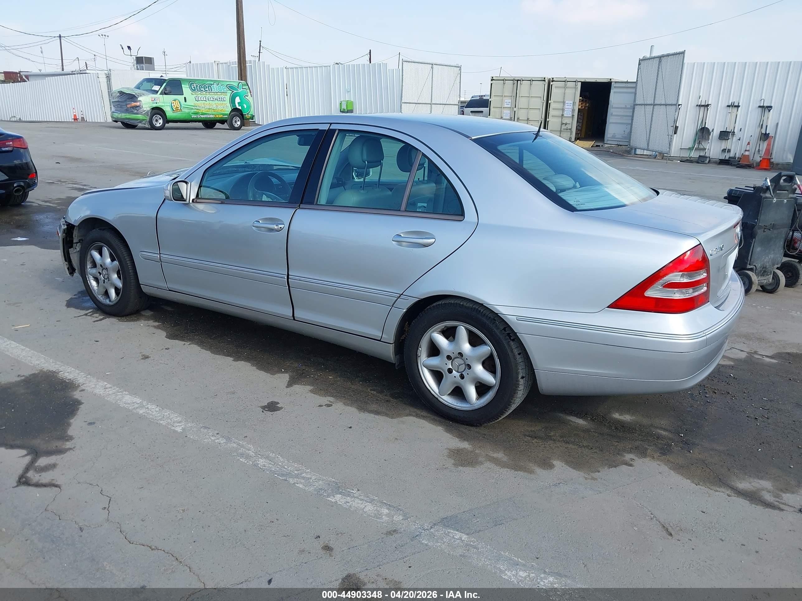 2003 Mercedes-benz C 240   Silver vin: WDBRF61J93F314827