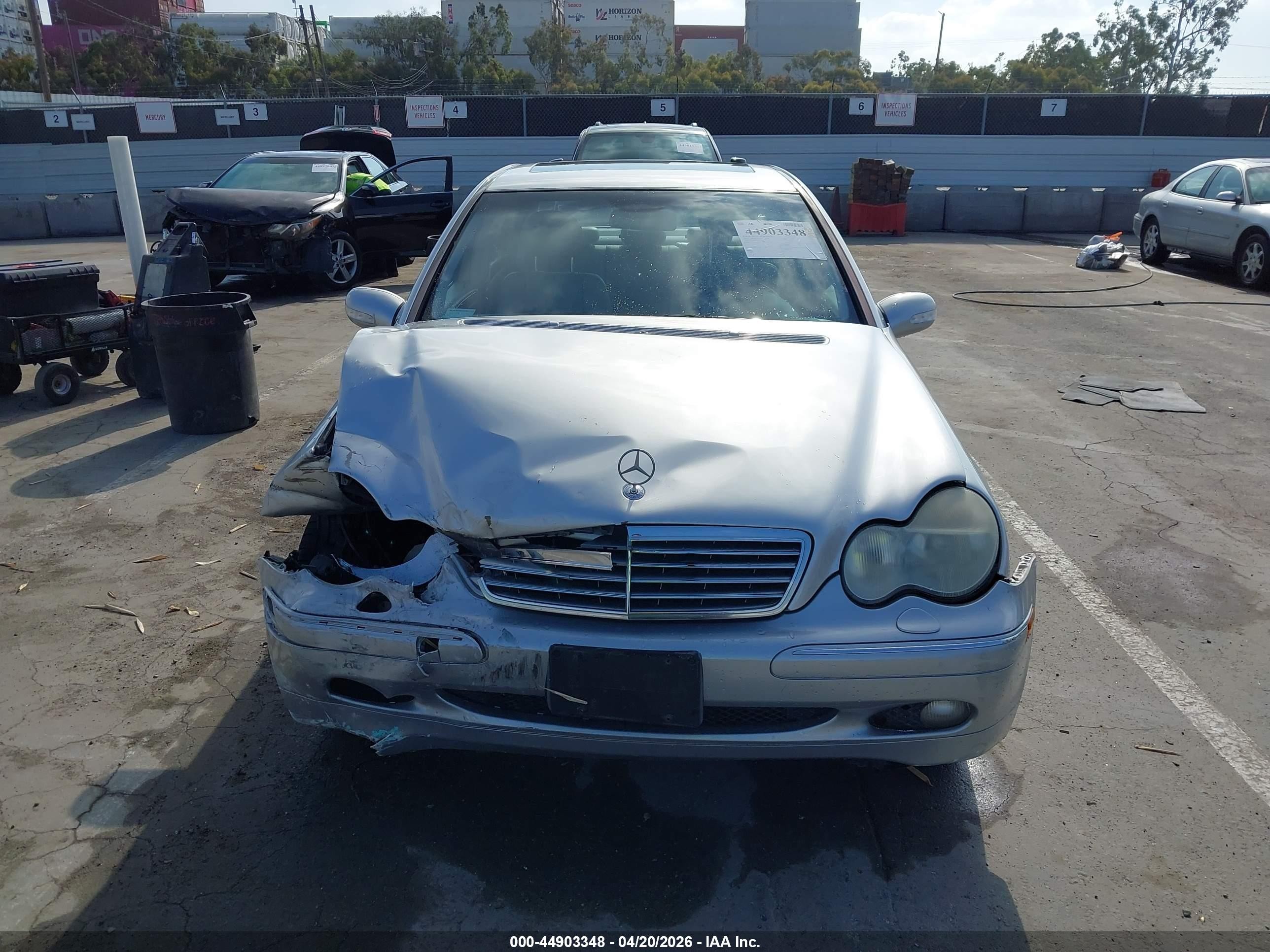 2003 Mercedes-benz C 240   Silver vin: WDBRF61J93F314827