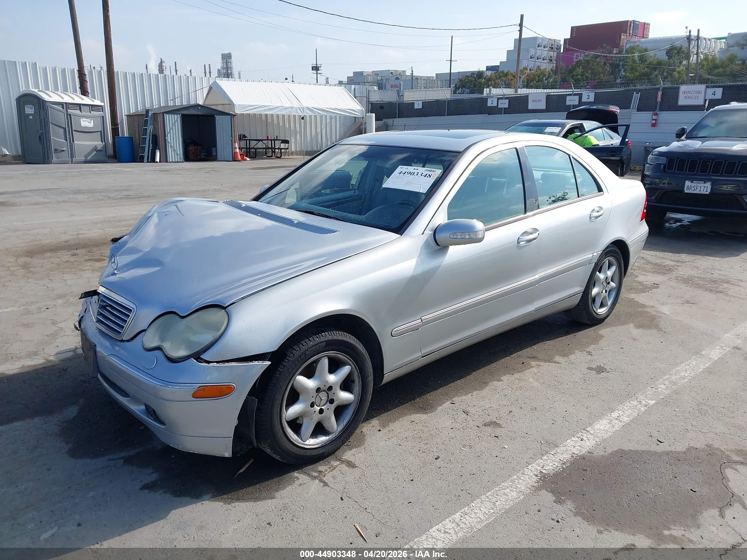 2003 Mercedes-benz C 240   Silver vin: WDBRF61J93F314827