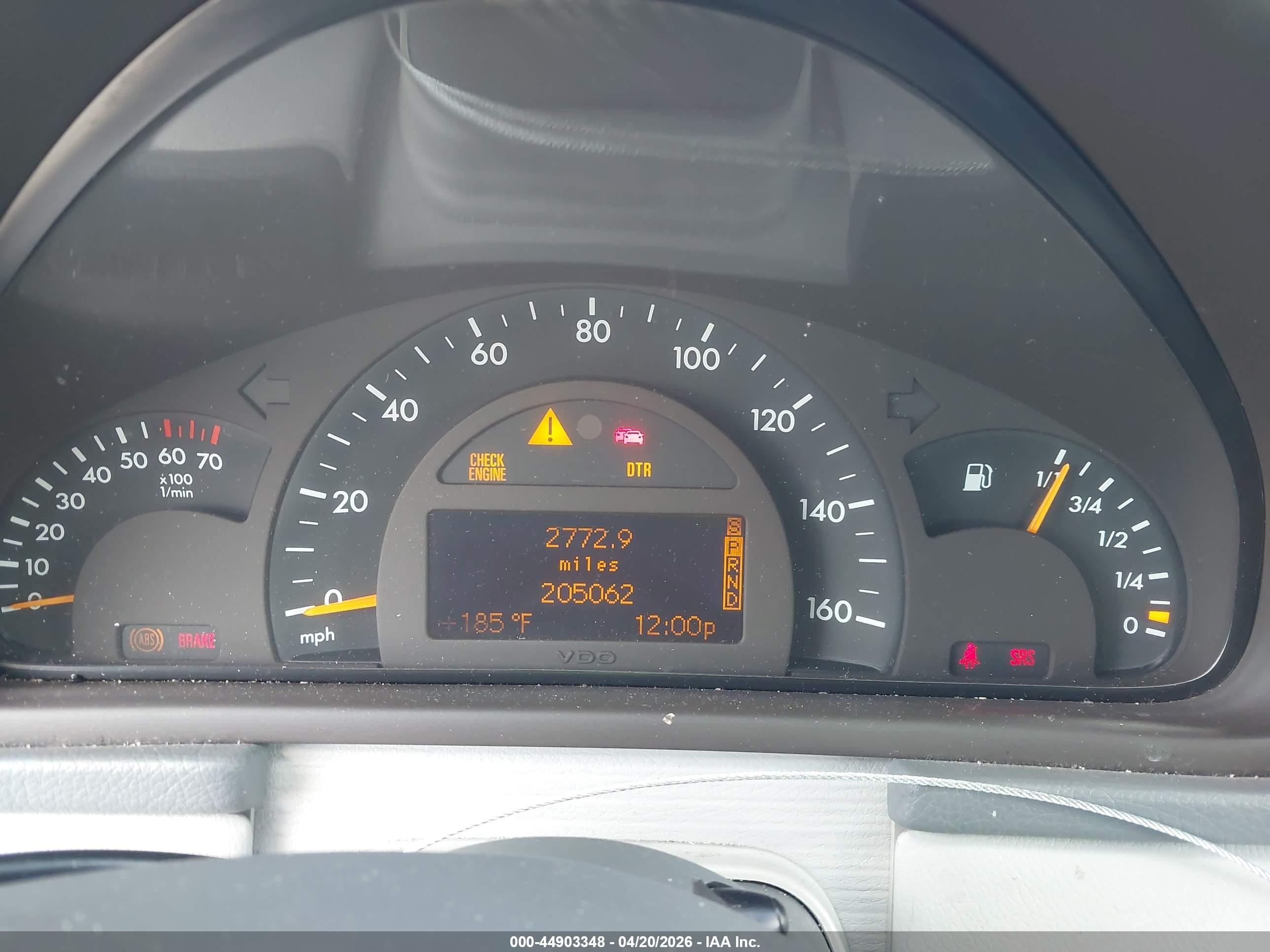 2003 Mercedes-benz C 240   Silver vin: WDBRF61J93F314827