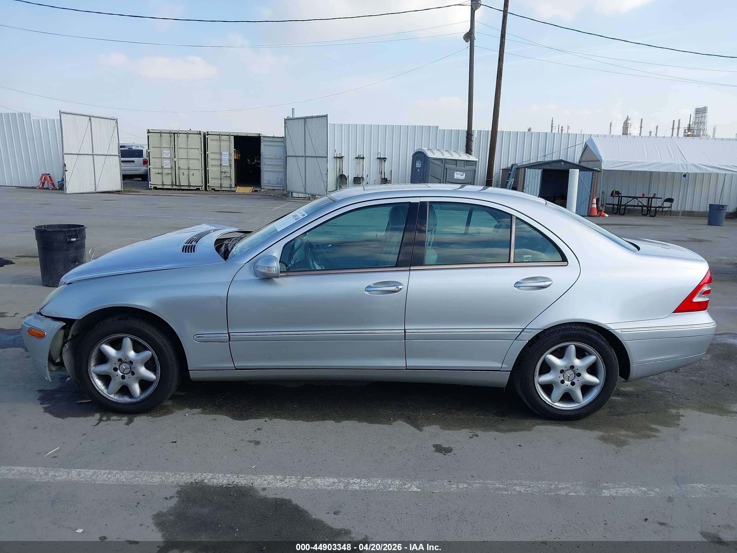 2003 Mercedes-benz C 240   Silver vin: WDBRF61J93F314827