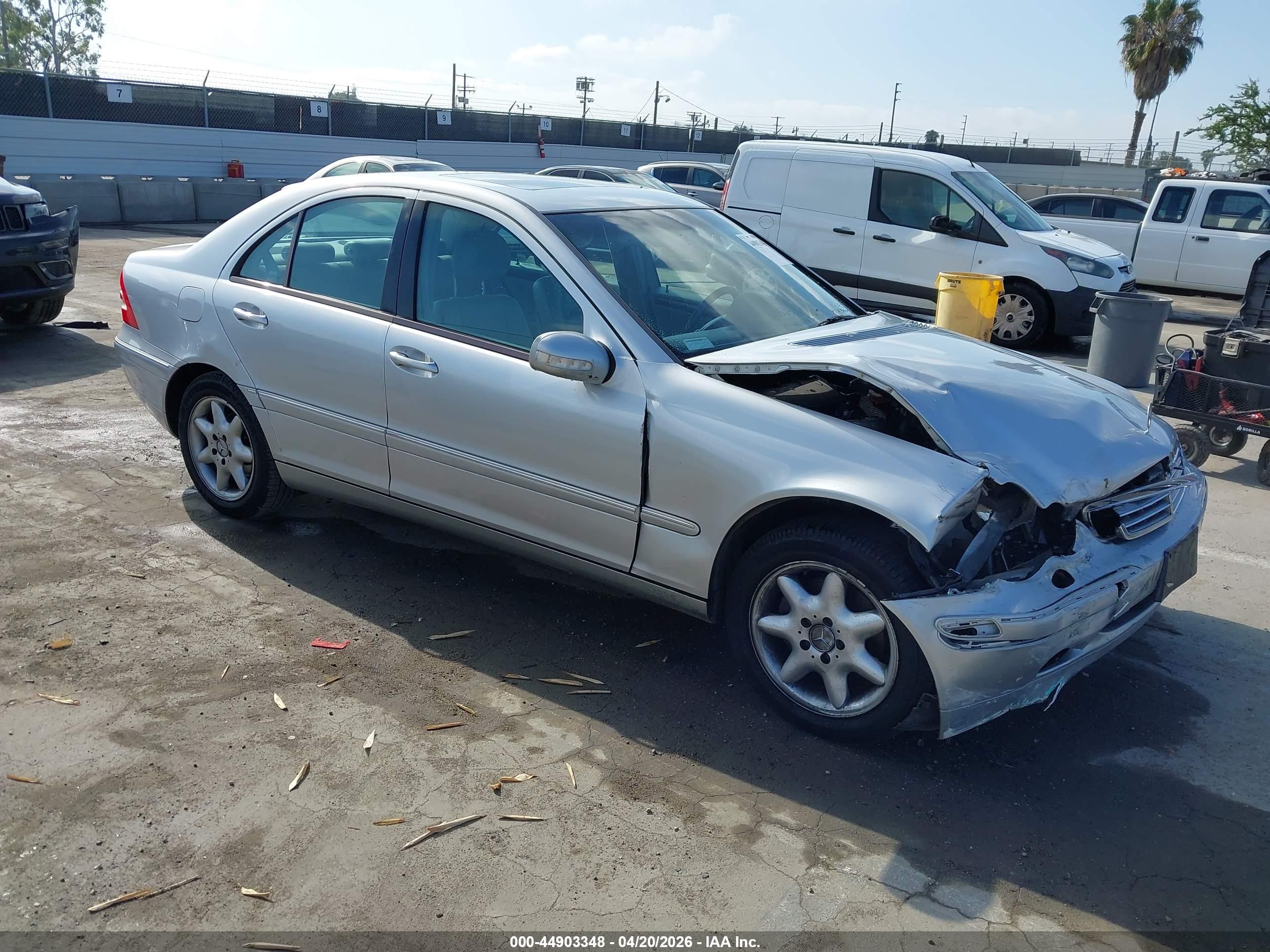 2003 Mercedes-benz C 240   Silver vin: WDBRF61J93F314827