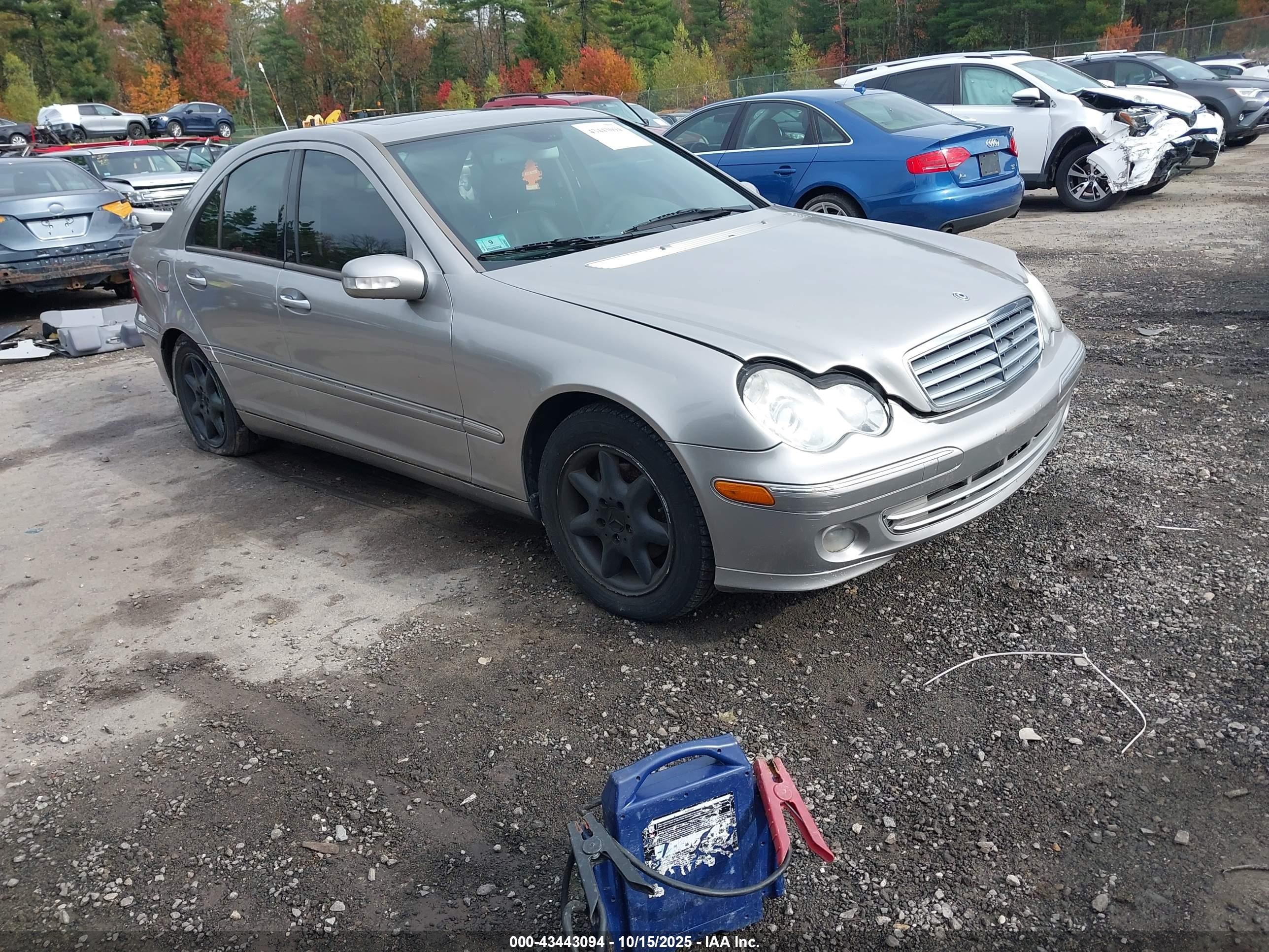 2003 Mercedes-benz C 240   Silver vin: WDBRF61J93F335371