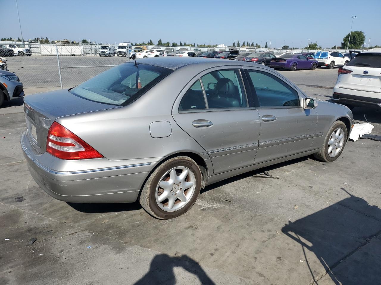 2003 Mercedes-benz C 240 Silver vin: WDBRF61J93F387891