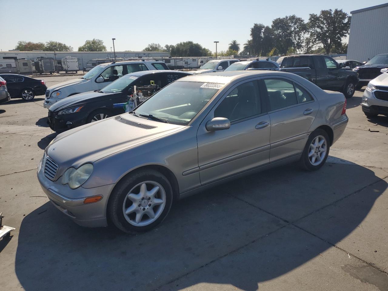 2003 Mercedes-benz C 240 Silver vin: WDBRF61J93F387891