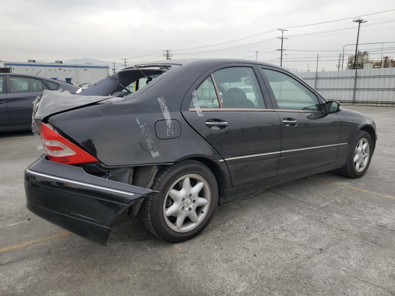 2003 Mercedes-benz C 240 Black vin: WDBRF61J93F396686