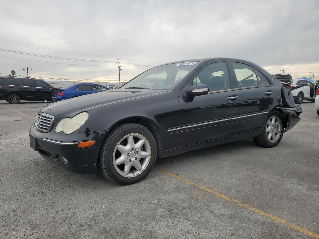 2003 Mercedes-benz C 240 Black vin: WDBRF61J93F396686