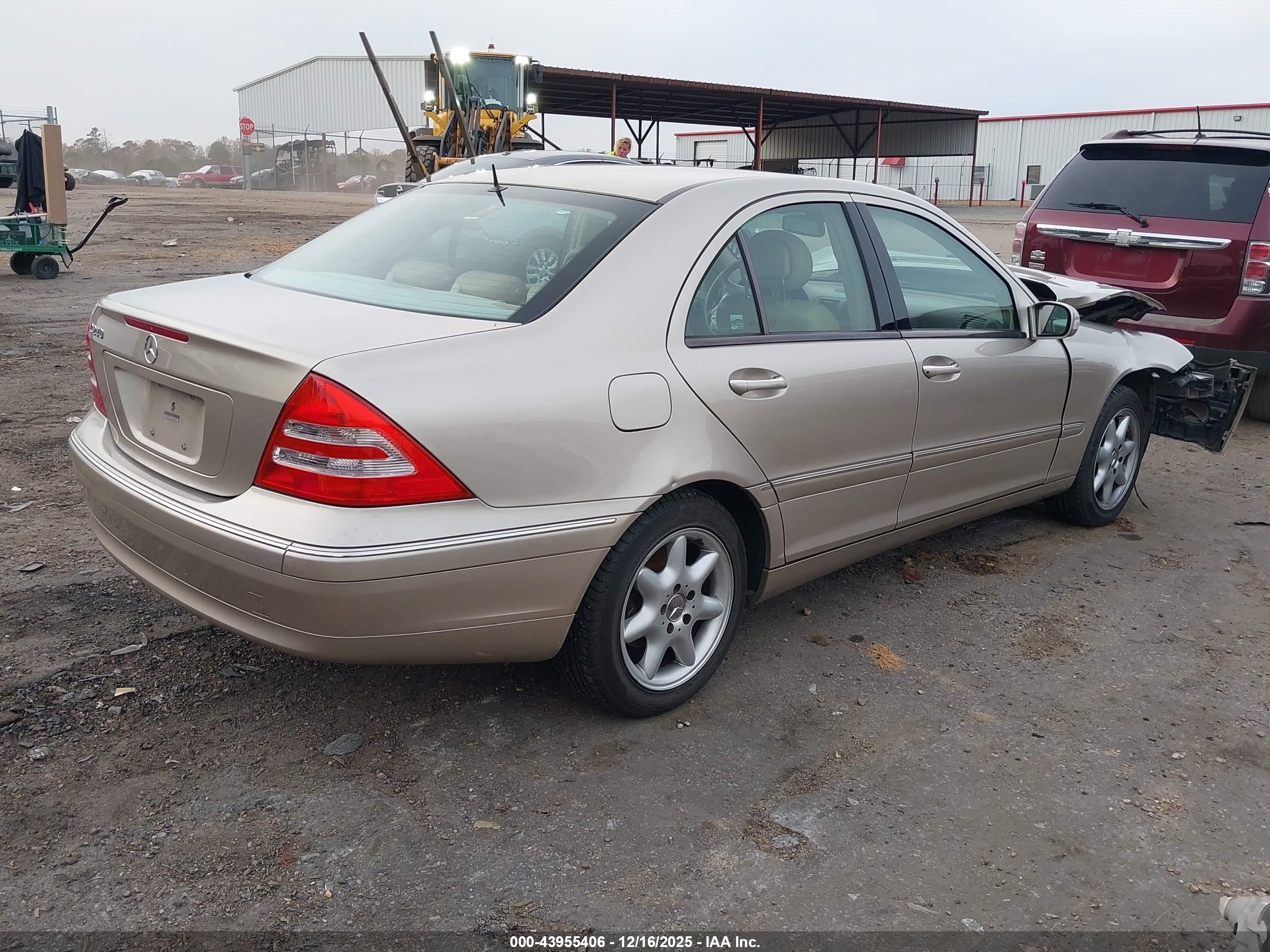 2002 Mercedes-benz C 240   Gold vin: WDBRF61JX2F230451