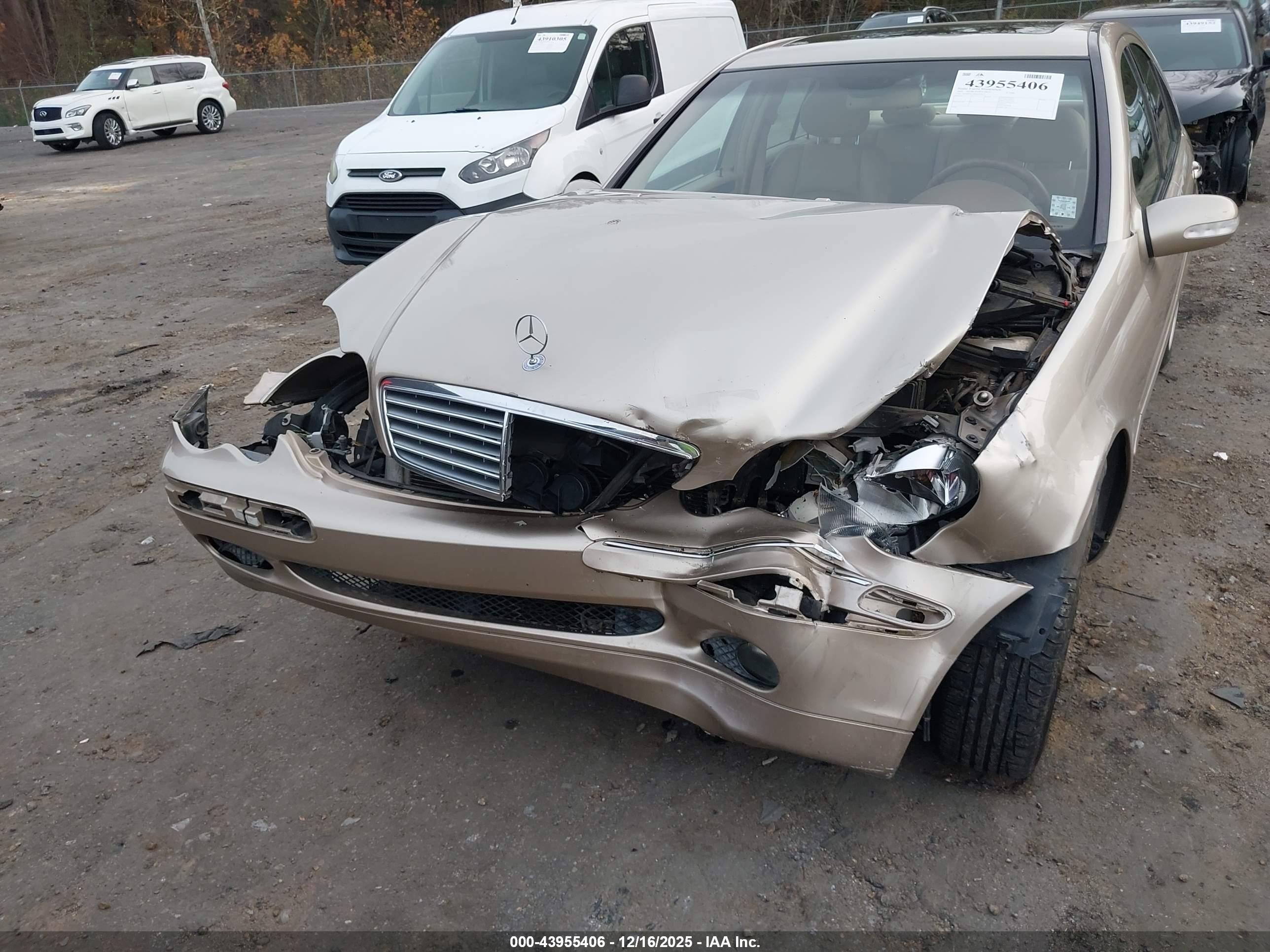 2002 Mercedes-benz C 240   Gold vin: WDBRF61JX2F230451