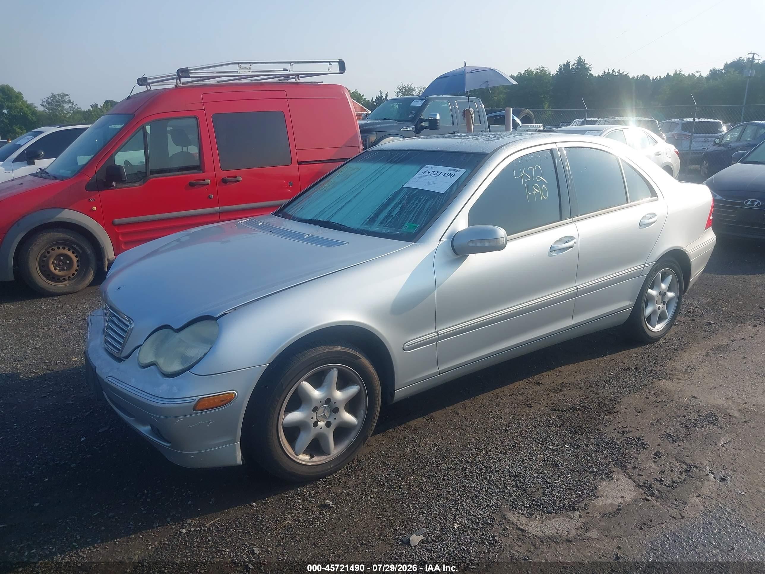 2003 Mercedes-benz C 240 Silver vin: WDBRF61JX3F300791