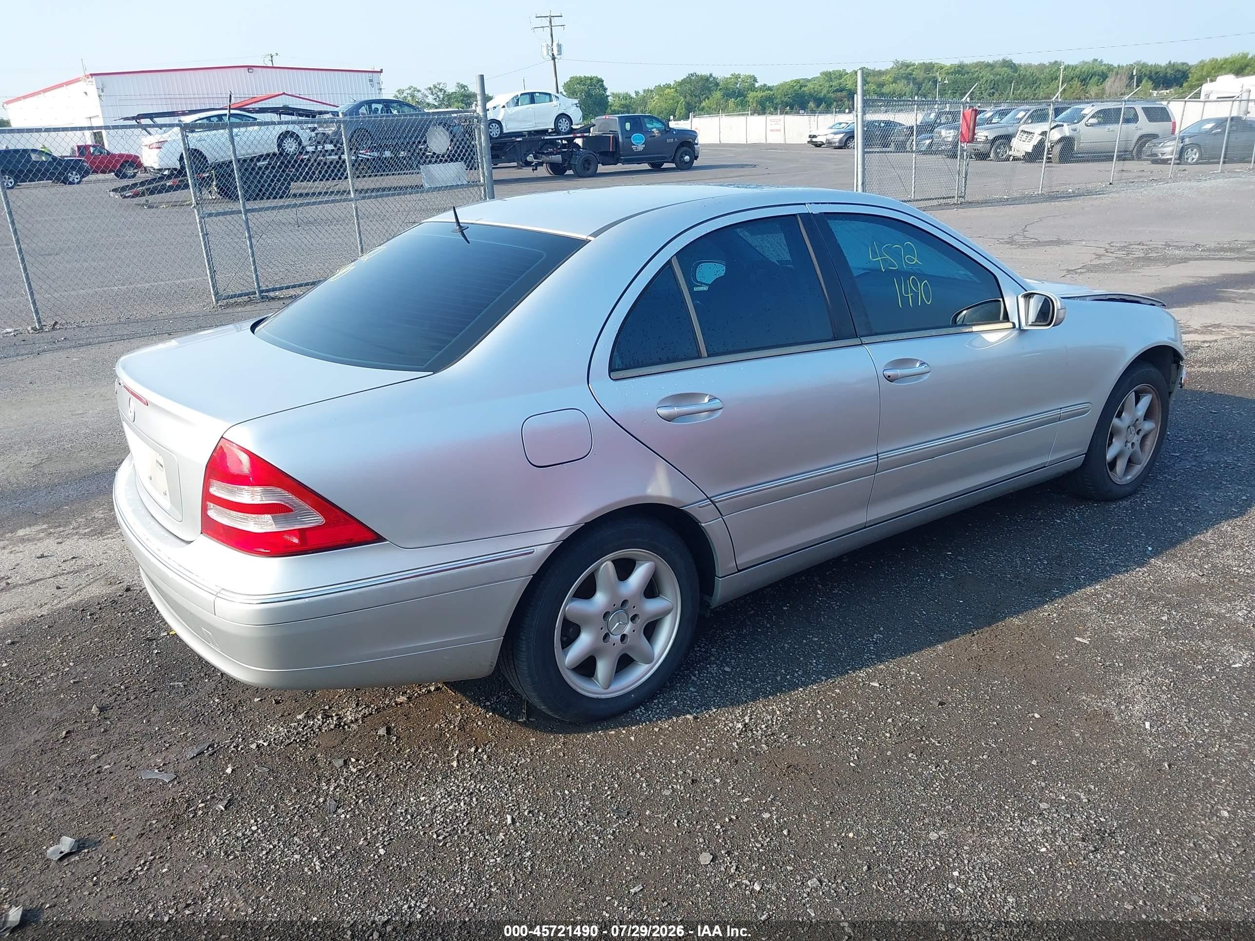 2003 Mercedes-benz C 240 Silver vin: WDBRF61JX3F300791