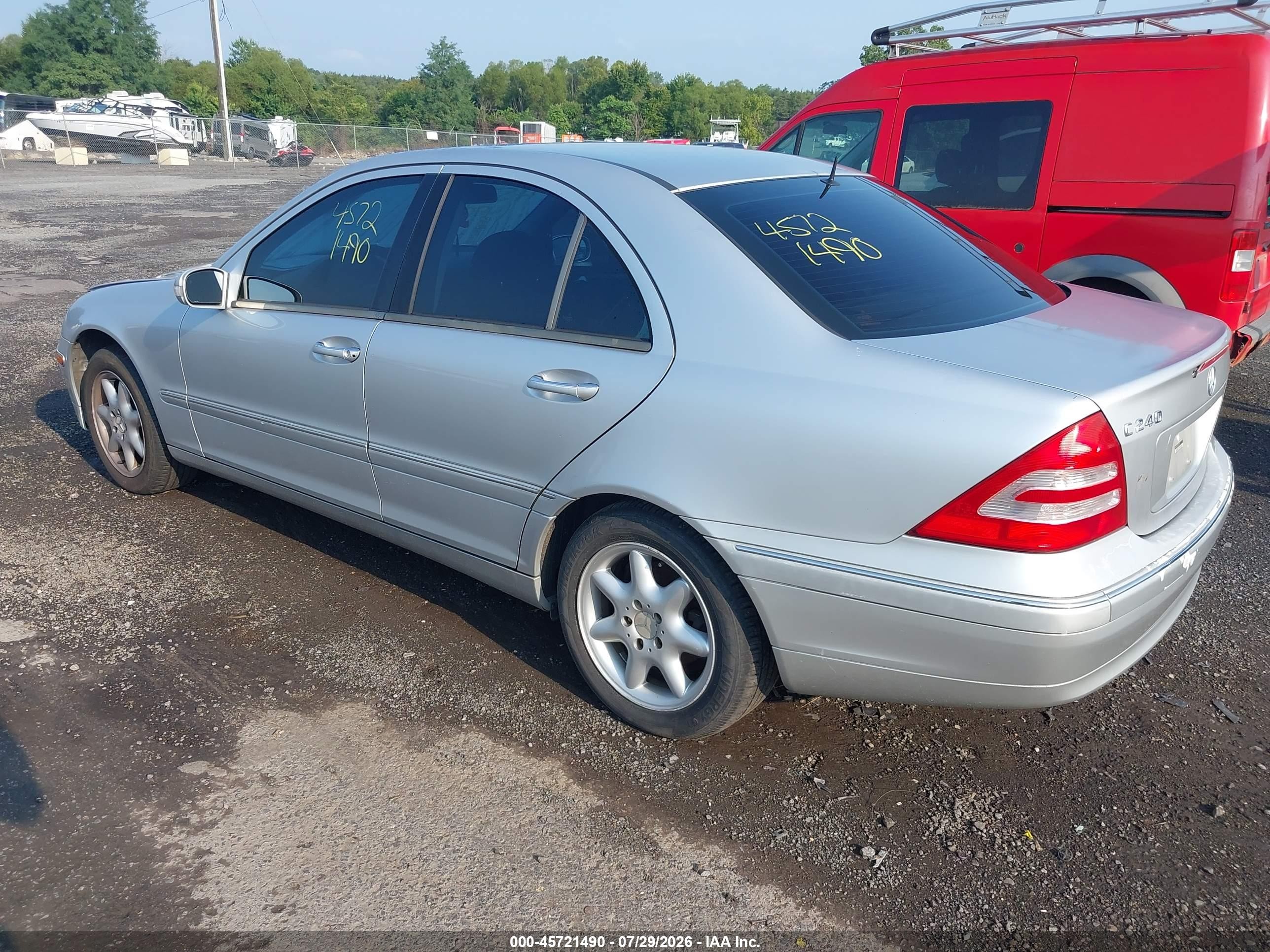 2003 Mercedes-benz C 240 Silver vin: WDBRF61JX3F300791