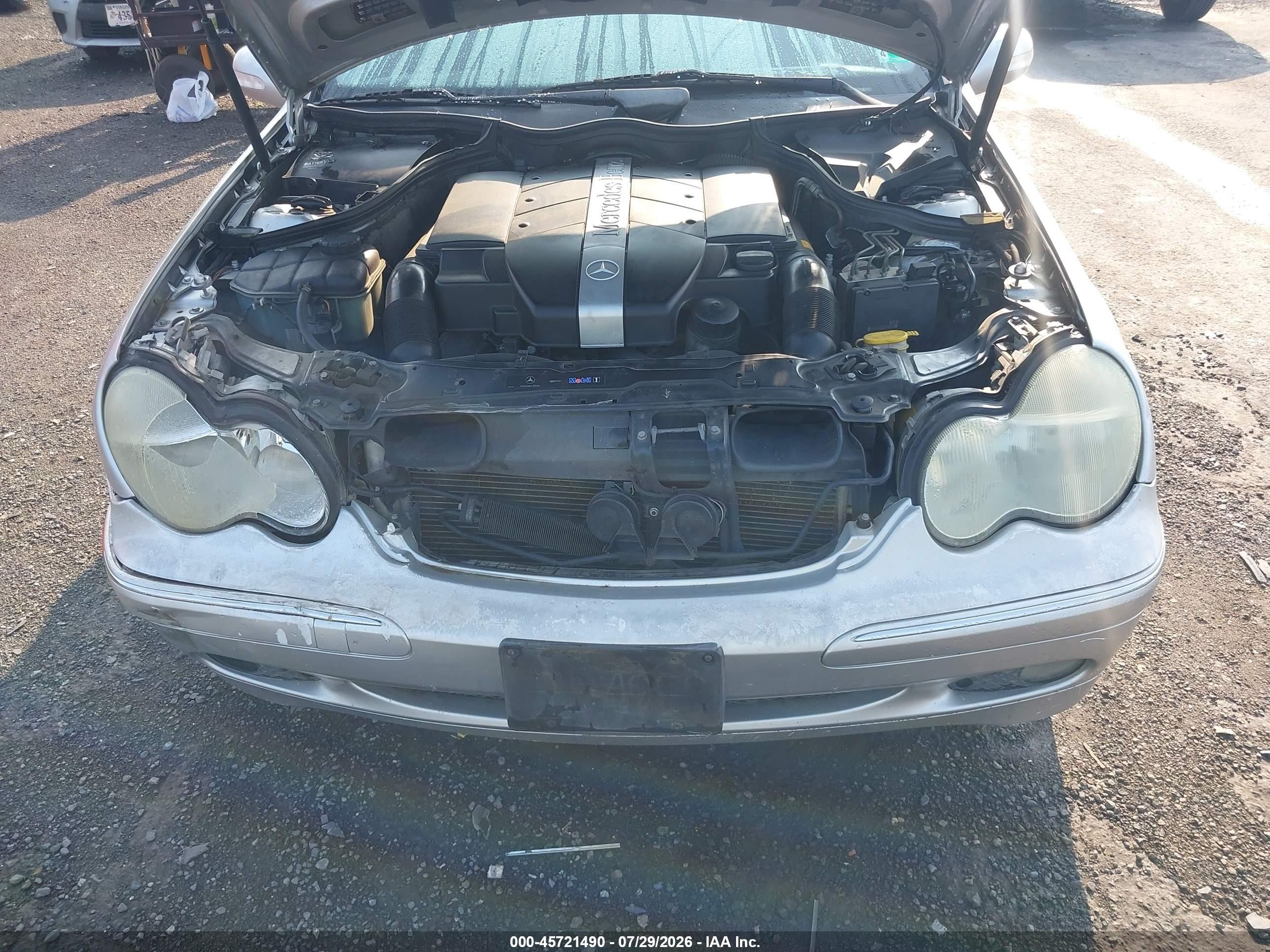 2003 Mercedes-benz C 240 Silver vin: WDBRF61JX3F300791
