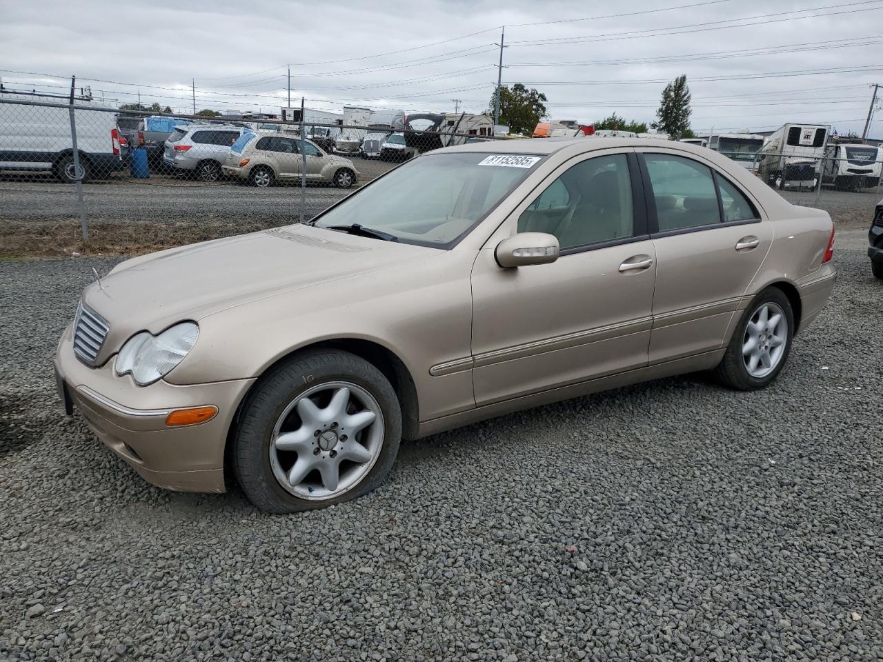 2003 Mercedes-benz C 240 Beige vin: WDBRF61JX3F330180