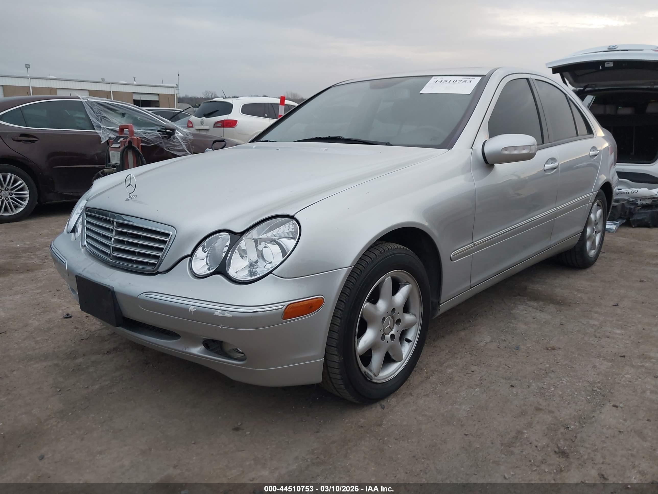 2003 Mercedes-benz C 240   Silver vin: WDBRF61JX3F351952