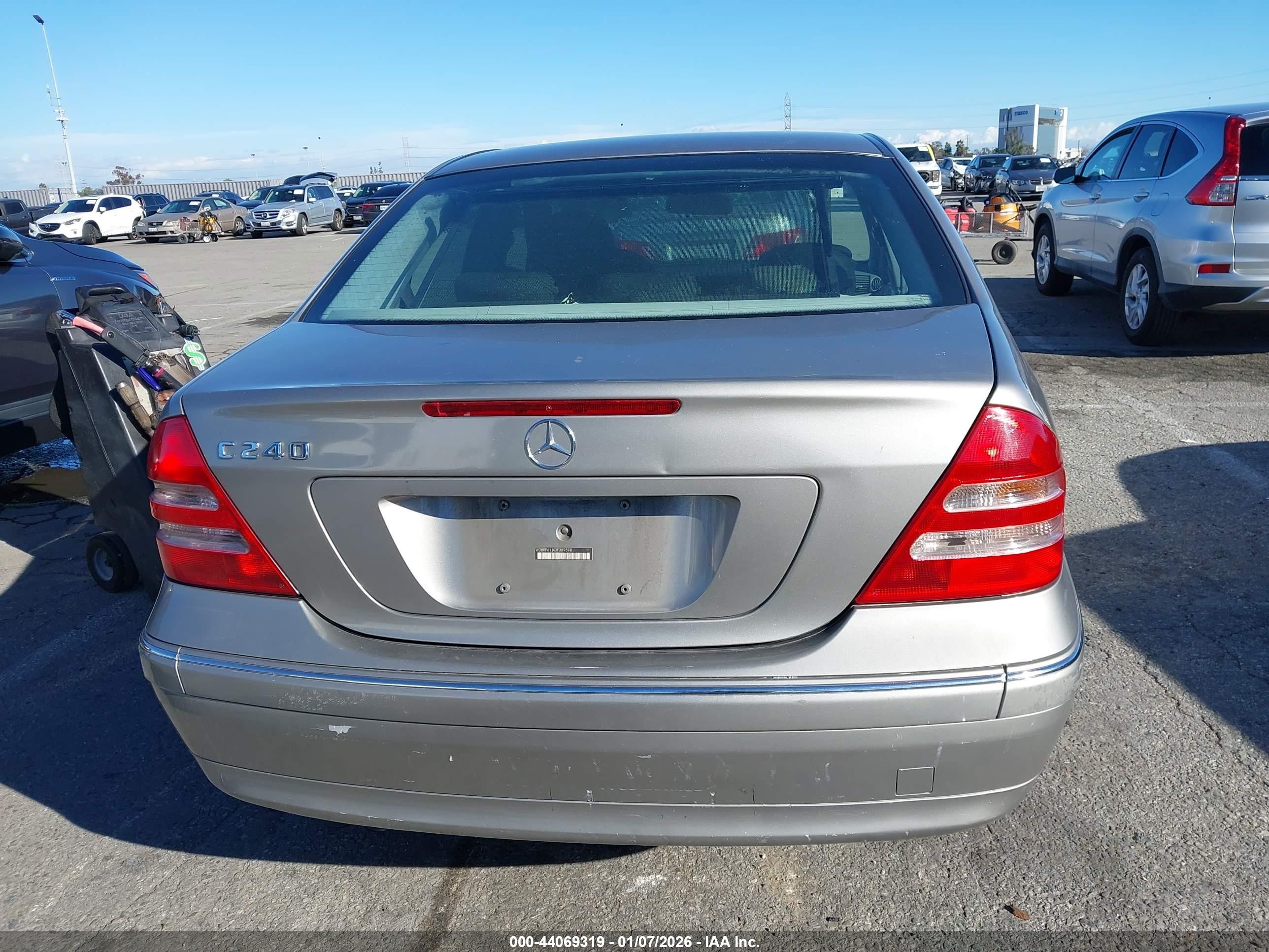 2003 Mercedes-benz C 240   Silver vin: WDBRF61JX3F389598