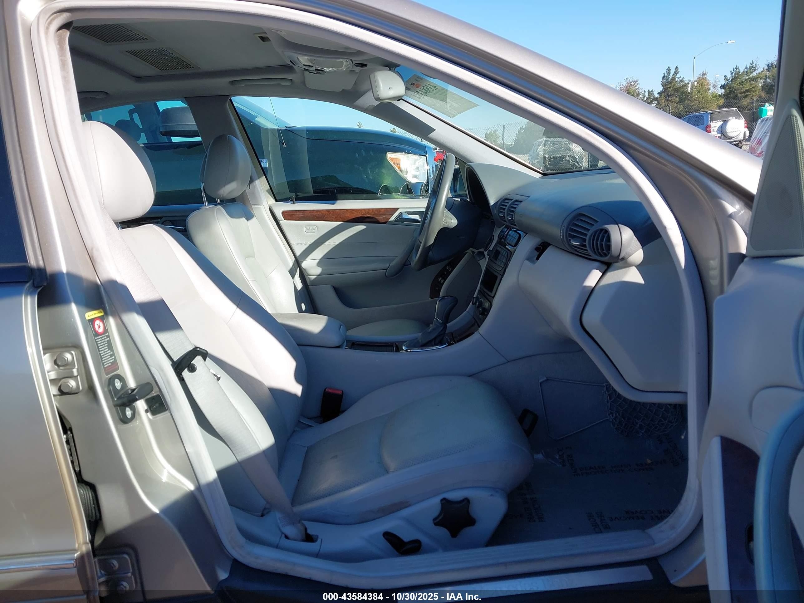 2003 Mercedes-benz C 240   Silver vin: WDBRF61JX3F395837