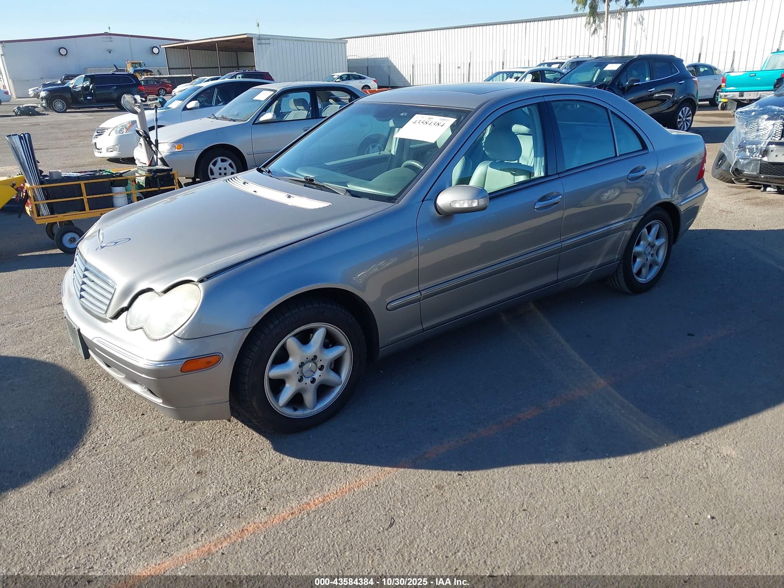 2003 Mercedes-benz C 240   Silver vin: WDBRF61JX3F395837