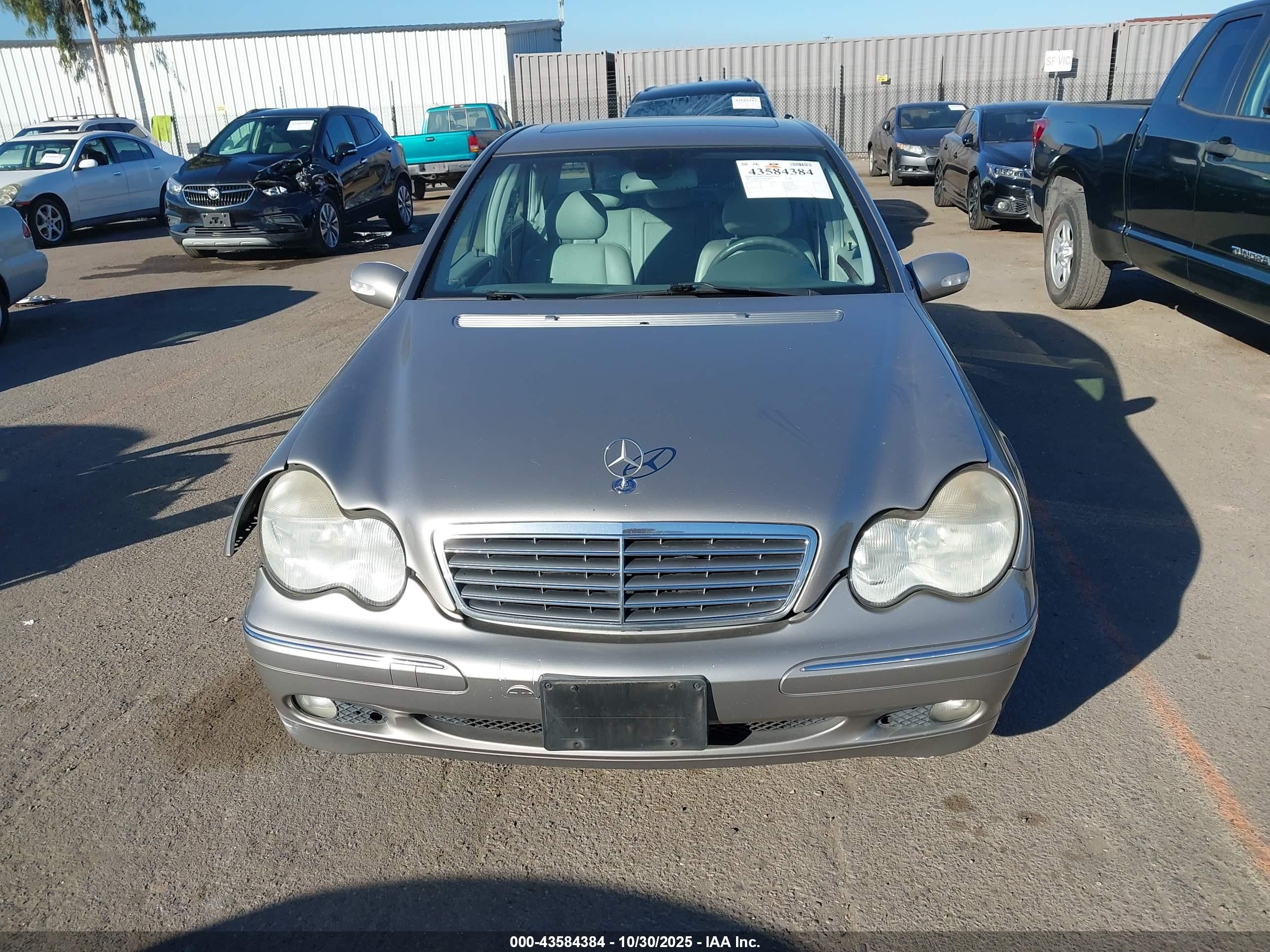 2003 Mercedes-benz C 240   Silver vin: WDBRF61JX3F395837